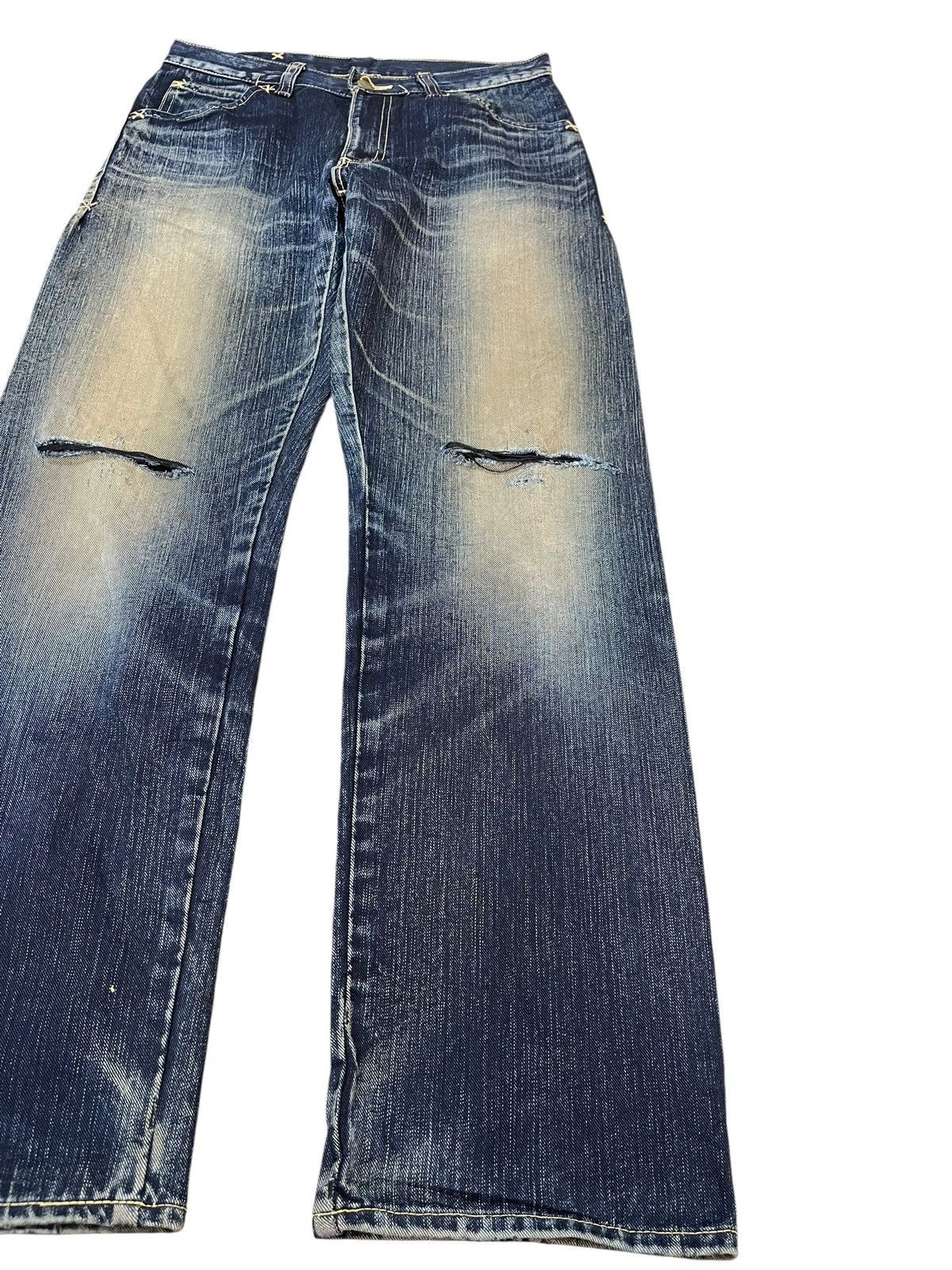 Lee Vintage Lee Riders Mudwash Grunge Distressed Denim Size US 30 / EU 46 - 4 Thumbnail