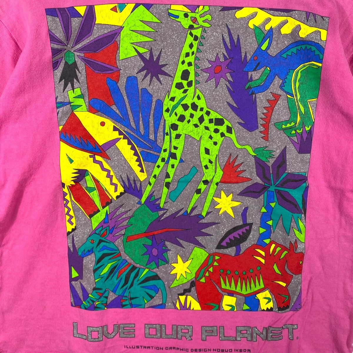 LOVE OUR PLANET Illustration Graphic Design By Nobuo Ikeda