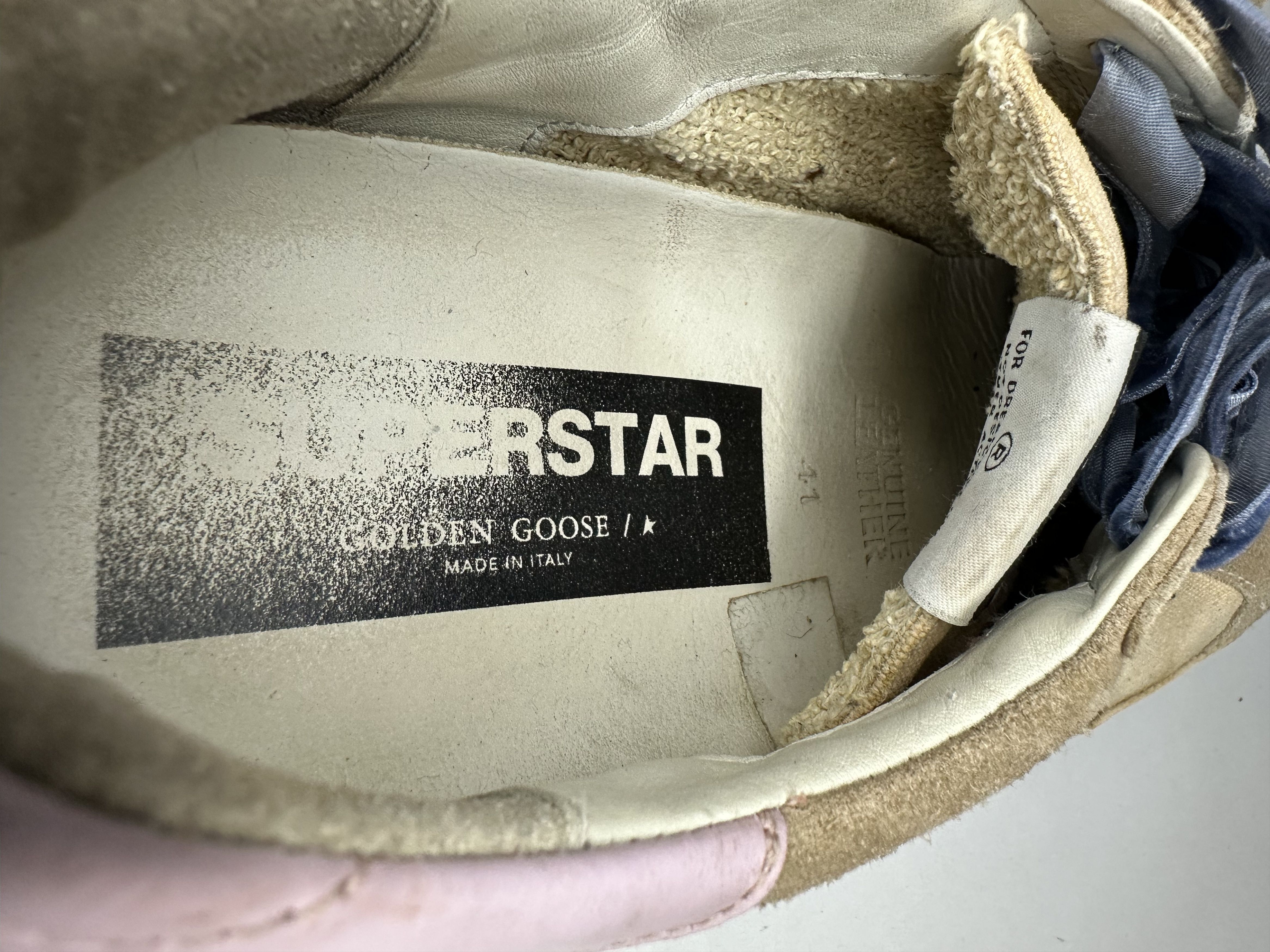 Golden Goose Golden Goose Superstar Tan And Beige Canvas Low Sneakers. Size US 8 / EU 41 - 10 Thumbnail