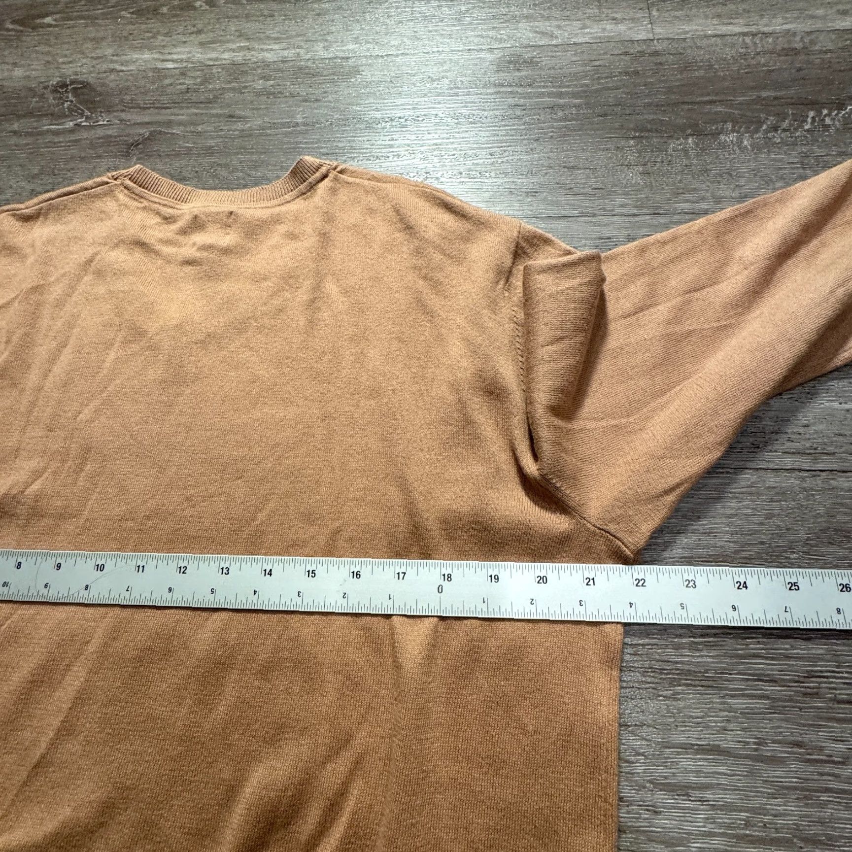 Gap VINTAGE Gap Shirt Mens Large Beige V-Neck 100% Knit Sweater Casual Lounge 90s Mens Size US L / EU 52-54 / 3 - 7 Thumbnail