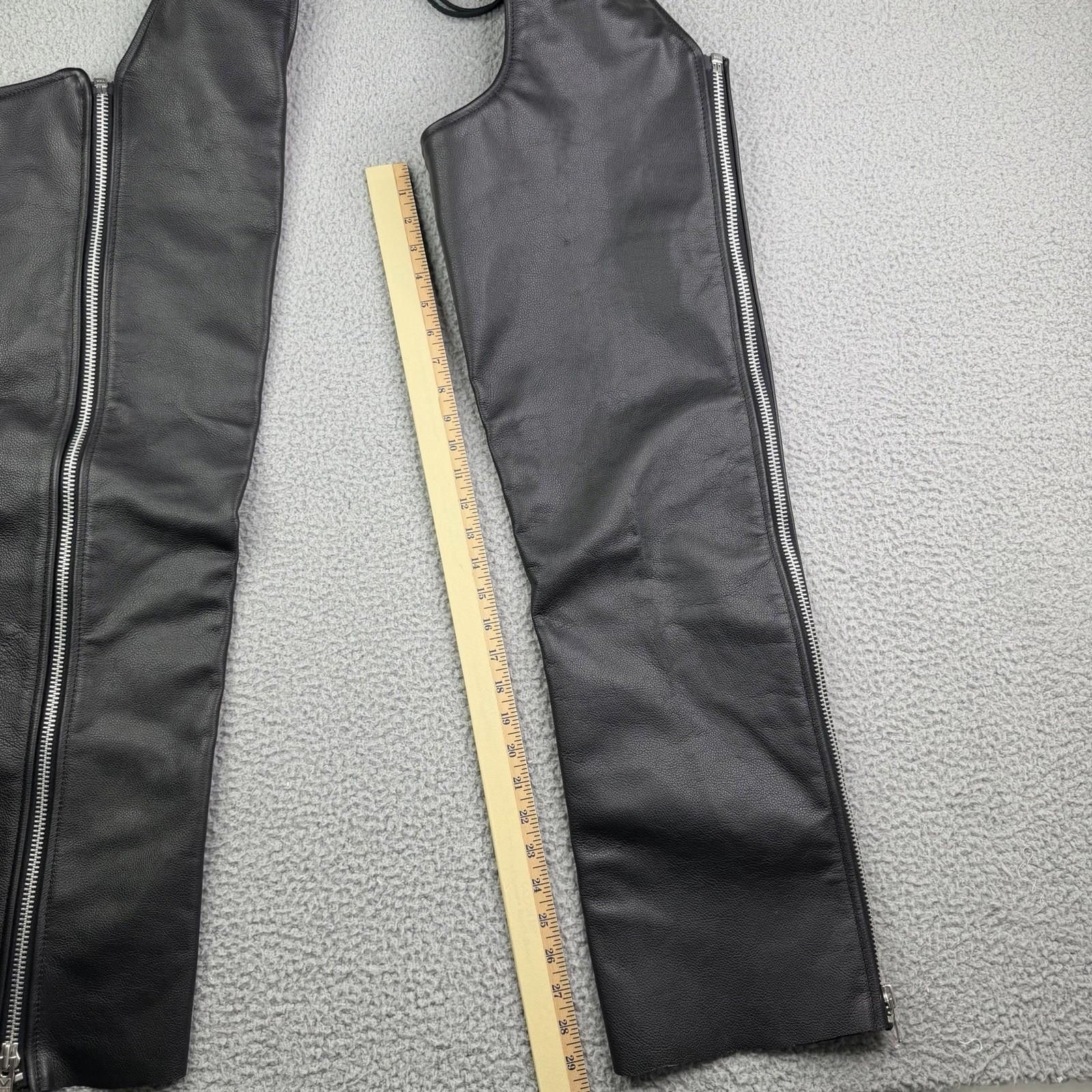 Vanson Leathers Vanson Leather Chaps 30 x 30 Western Motorcycle USA Size 23" - 4 Thumbnail