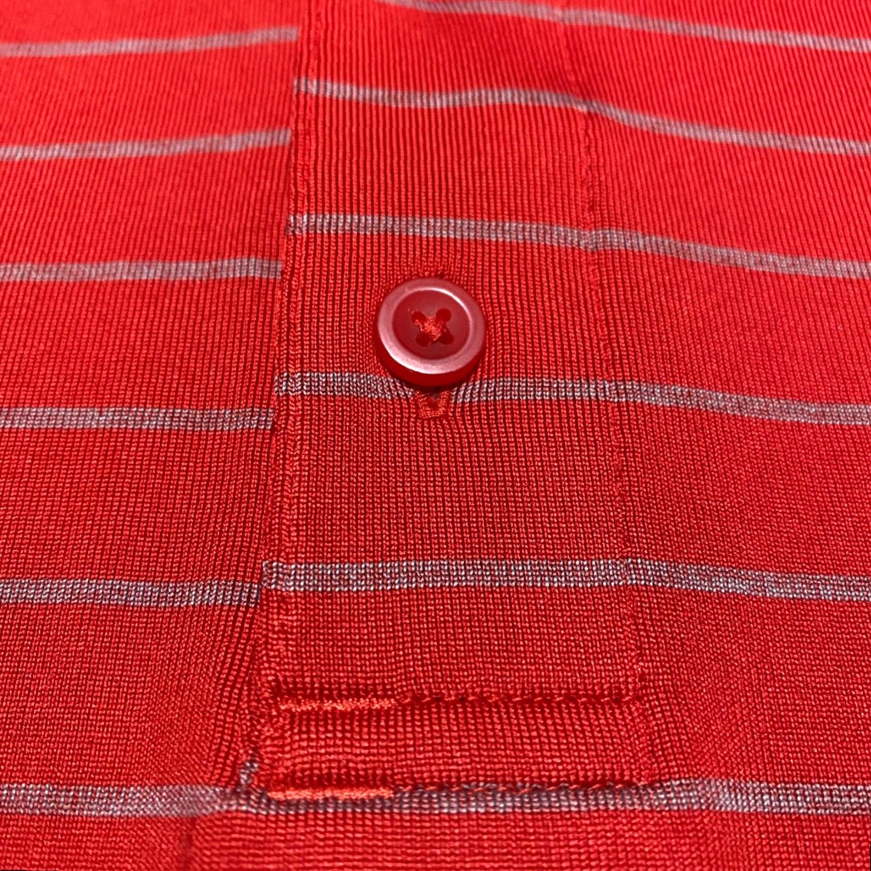 Under Armour Under Armour Polo Shirt Men L Red Striped Short Sleeve Golf Activewear Sports 90s Size US L / EU 52-54 / 3 - 7 Thumbnail