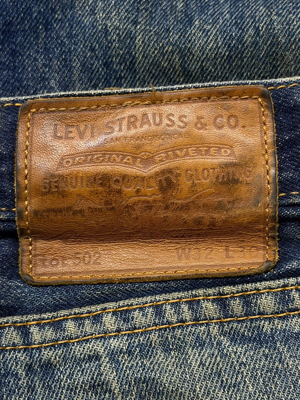 Levi's Vintage Levi’s 502 Premium Big E Denim Jeans | W33 Size US 33 - 10 Thumbnail