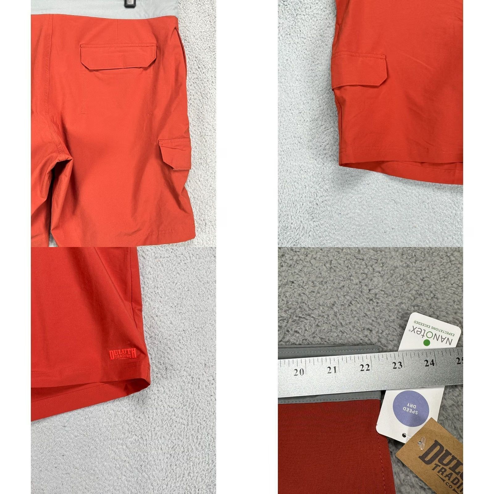Duluth Trading Company Duluth Trading Co. Swim Trunks Mens 42X9 Orange Flex Bull Moose Board Shorts NEW Size US 33 - 8 Thumbnail