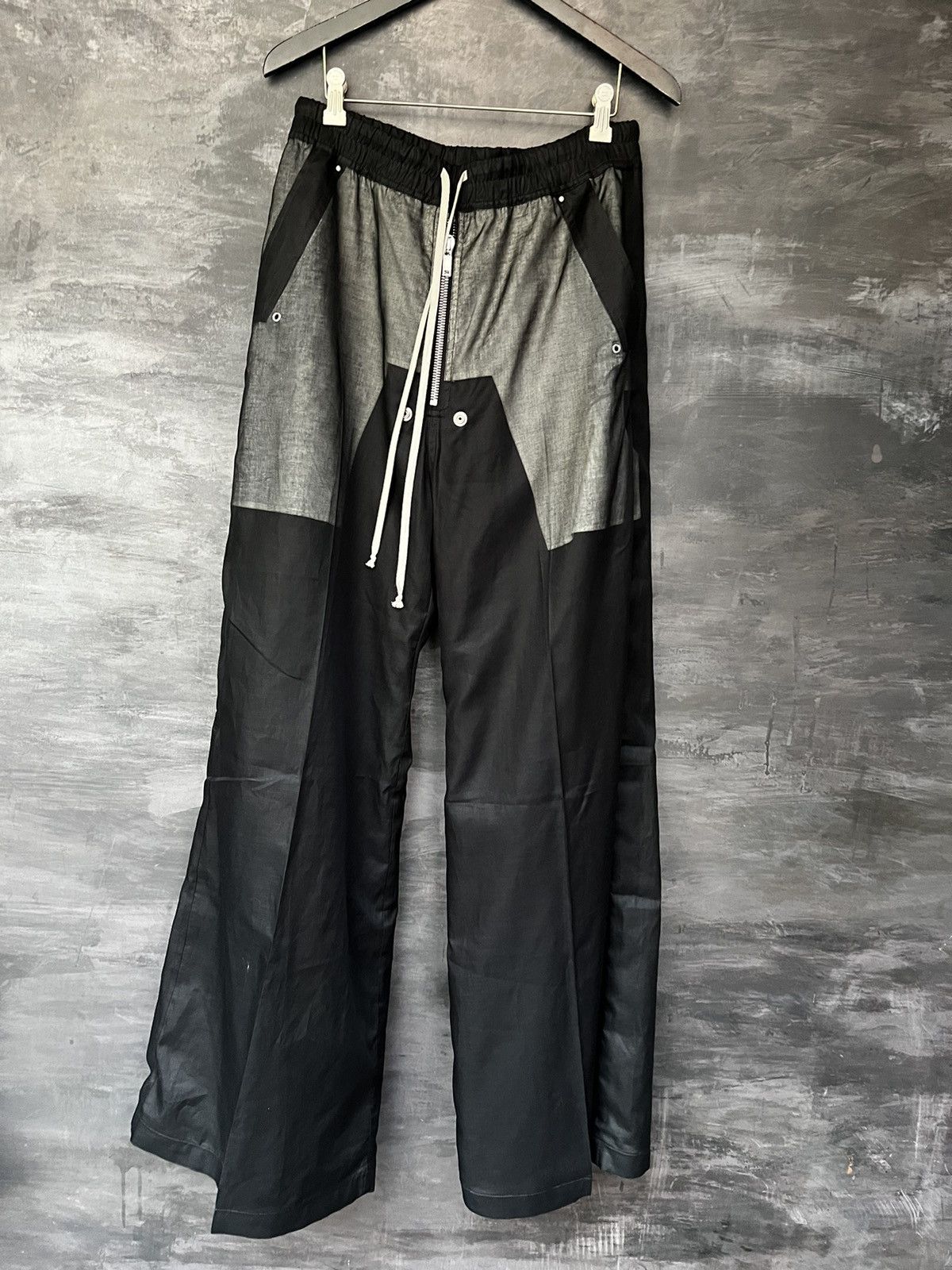 Image of Rick Owens Wide Bela Pants in Black, Men's (Size 34)