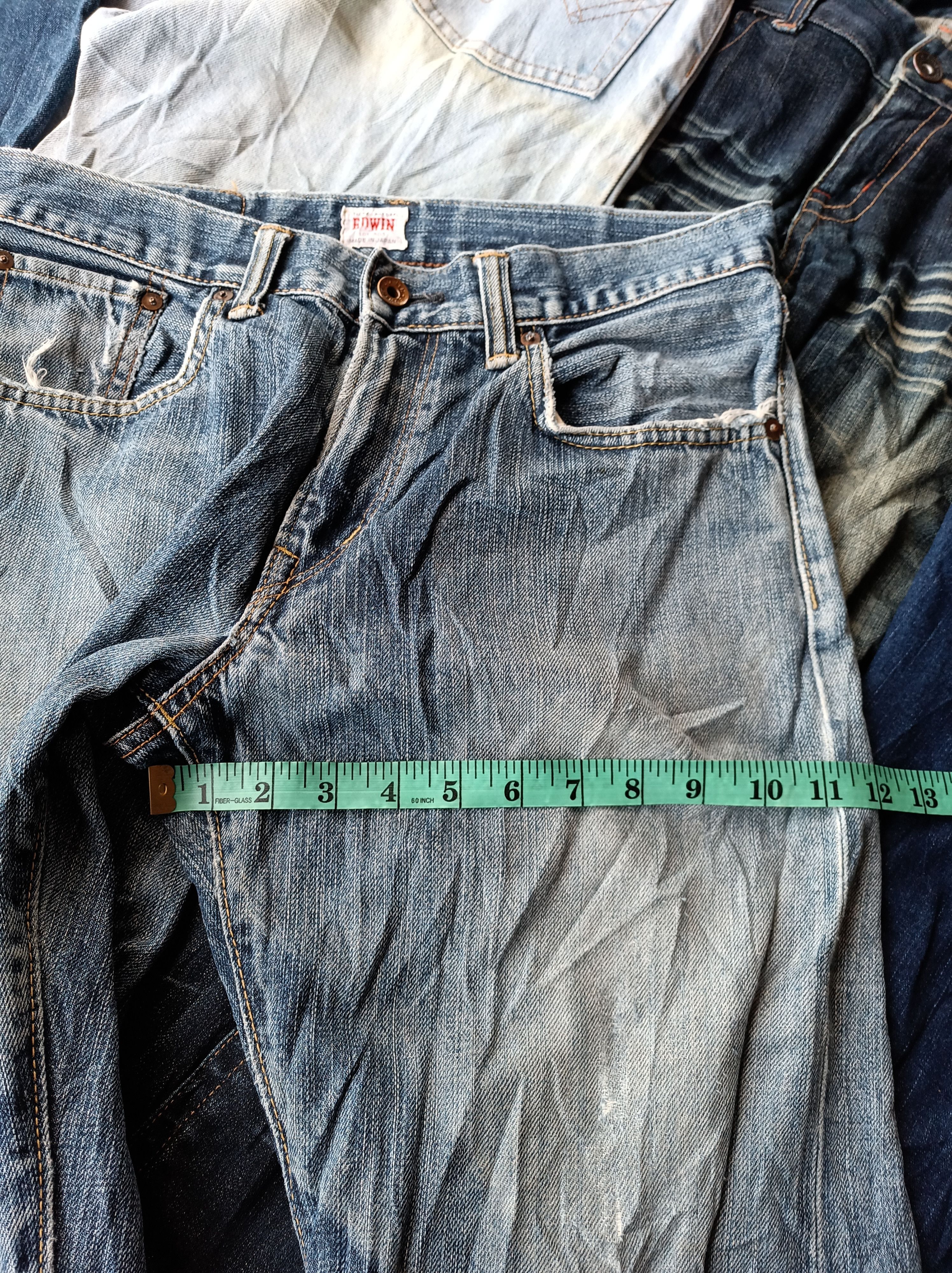Edwin EDWIN 505zx selvage distressed denim. Size US 31 - 12 Thumbnail