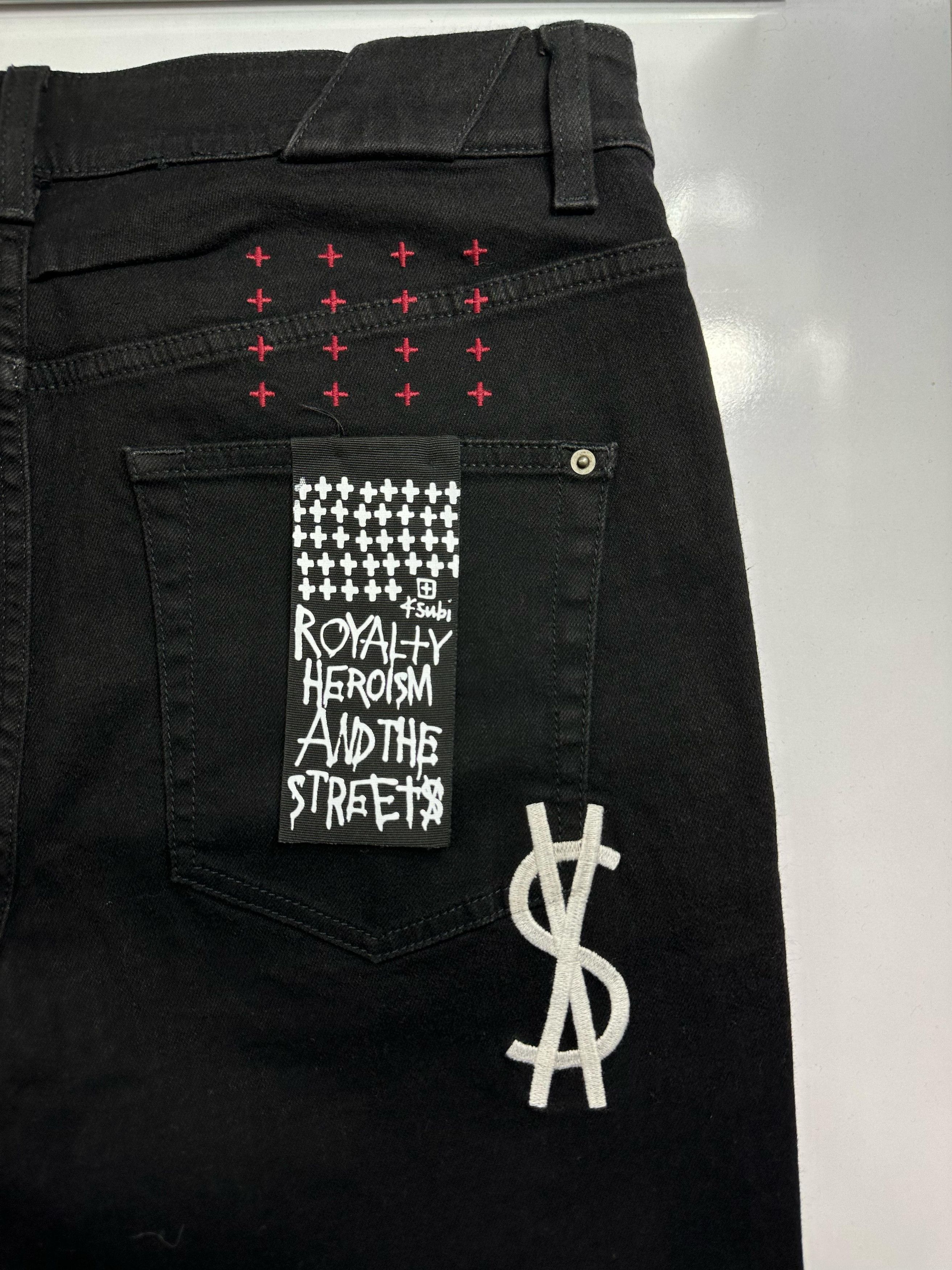 CC000013 Ksubi Jeans in Black Chitch Laid Survive