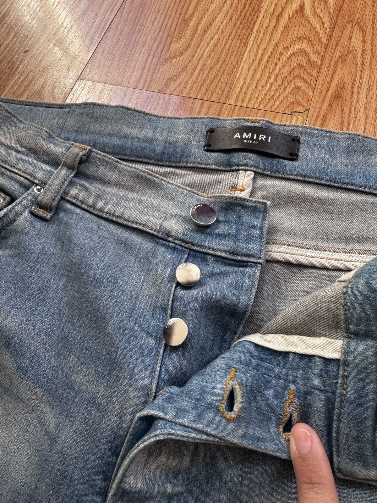 Amiri Amiri Mx1 Varsity Applique Jeans Size US 36 / EU 52 - 3 Thumbnail