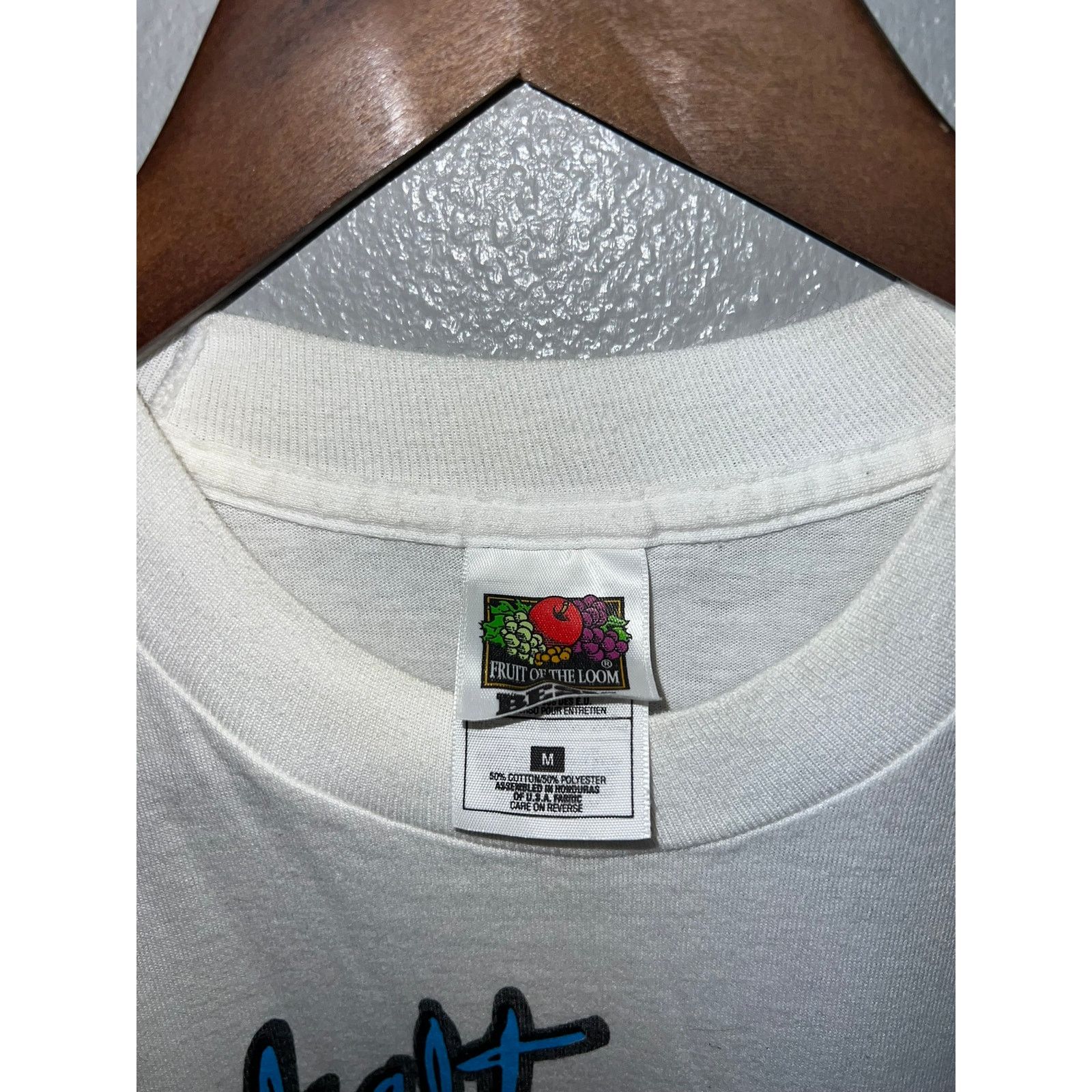 Fruit Of The Loom Vintage Elephant Shirt Asphalt Construction Animal Tee 90s M Size US M / EU 48-50 / 2 - 7 Thumbnail