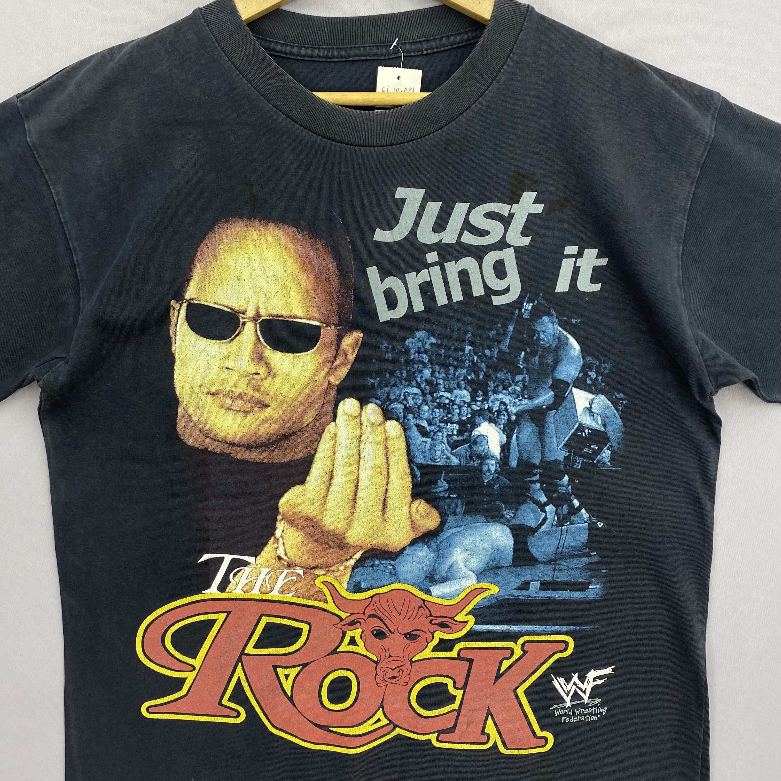 Vintage × WWF Vintage 90s WWF The Rock T-Shirt Crewneck Tees Size US M / EU 48-50 / 2 - 3 Thumbnail