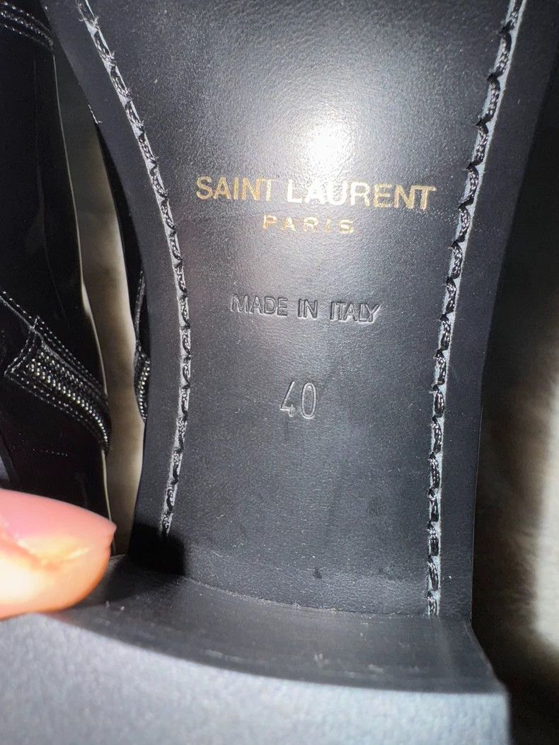 Saint Laurent Paris Saint laurent paris Patent leather boots 2506-Nextarrow Size US 7 / EU 40 - 7 Thumbnail