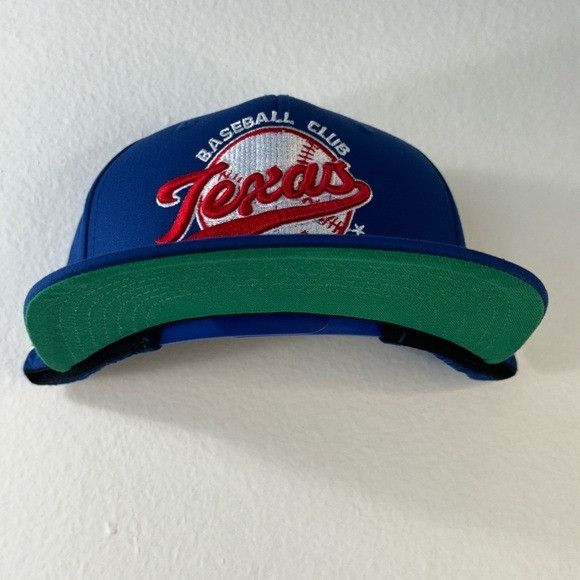 Designer × MLB NEW TEXAS BASE BALL CLUB RANGERS FLAT BILL SNAPBACK Size ONE SIZE - 3 Thumbnail