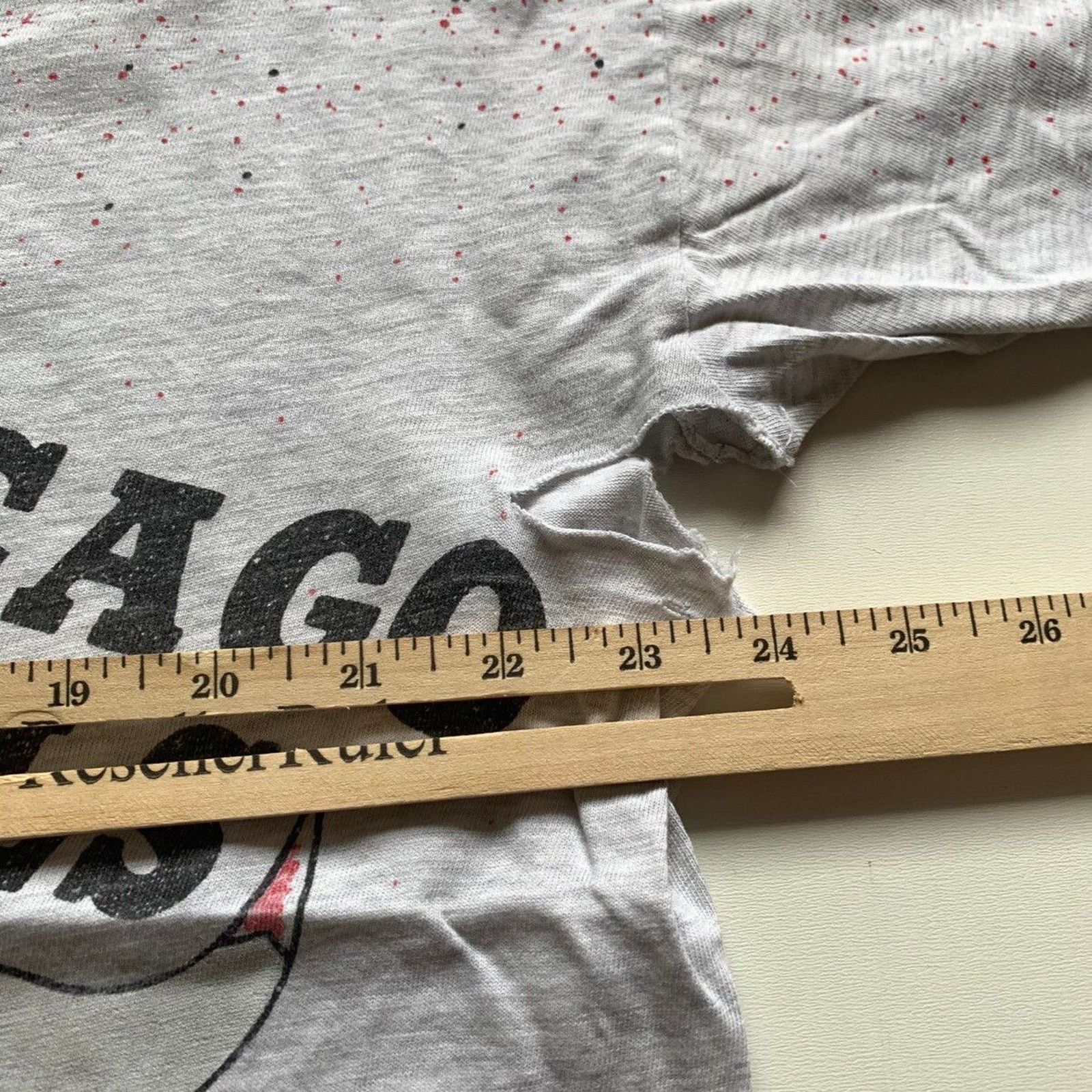 NBA × Vintage Vintage 90s Chicago Bulls NBA AOP T Shirt XL Distressed Rare Size US XL / EU 56 / 4 - 4 Thumbnail