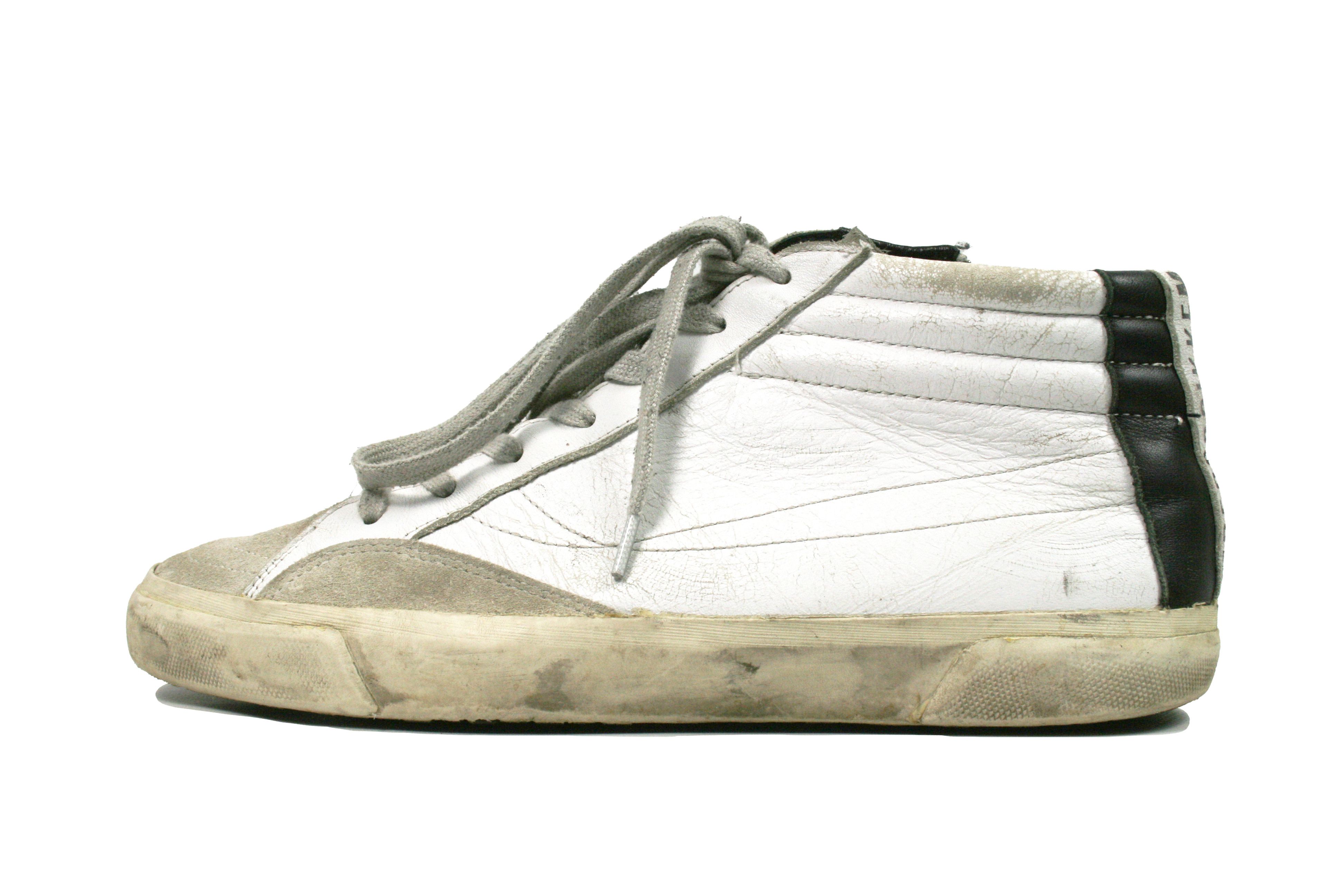 Dirk Bikkembergs Distressed Rubber Zipped High Top Sneakers Size US 8 / EU 41 - 1 Thumbnail