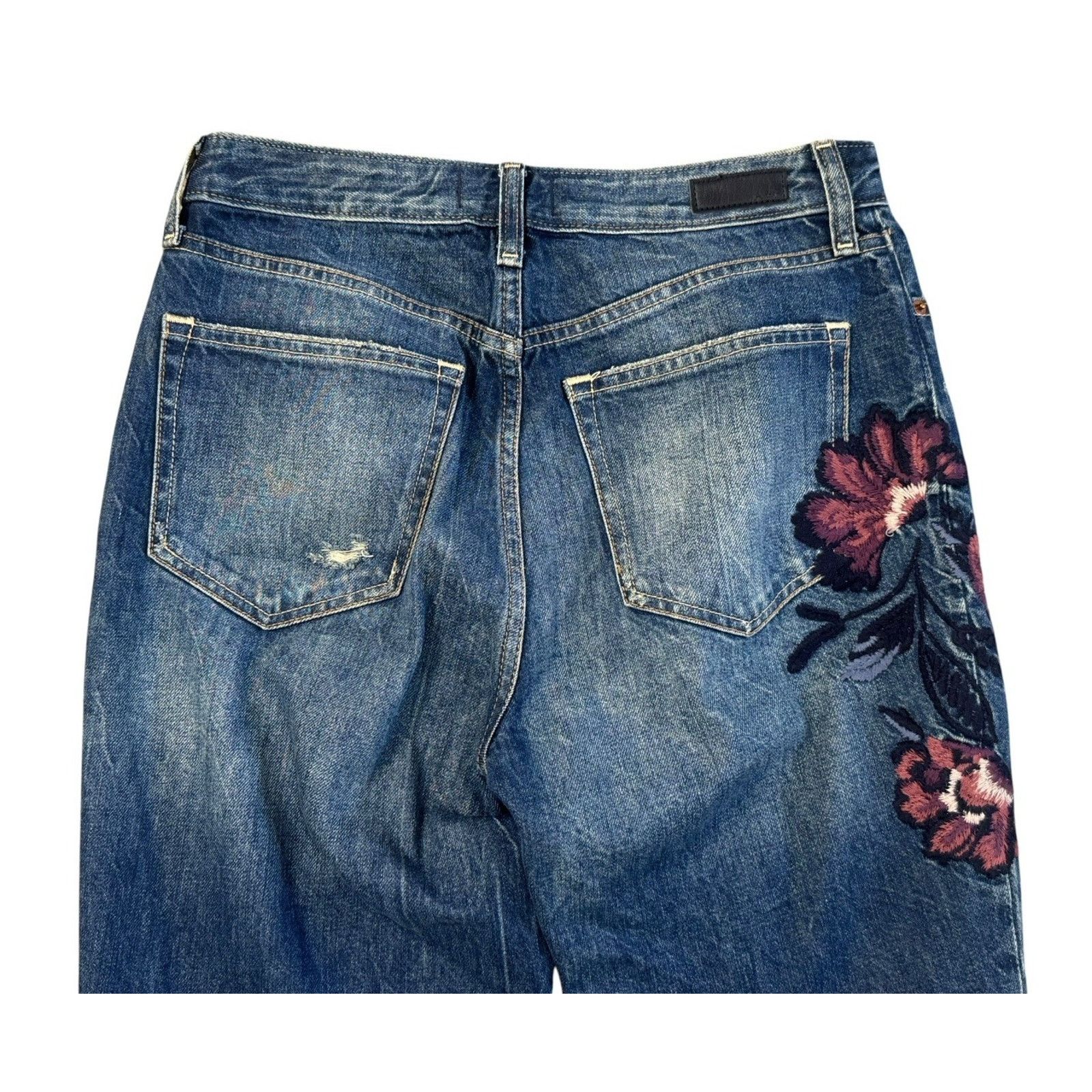 Abercrombie & Fitch ABERCROMBIE & FITCH 90s Annie Girlfriend Floral Jeans 26 Size 26" / US 2 / IT 38 - 9 Thumbnail