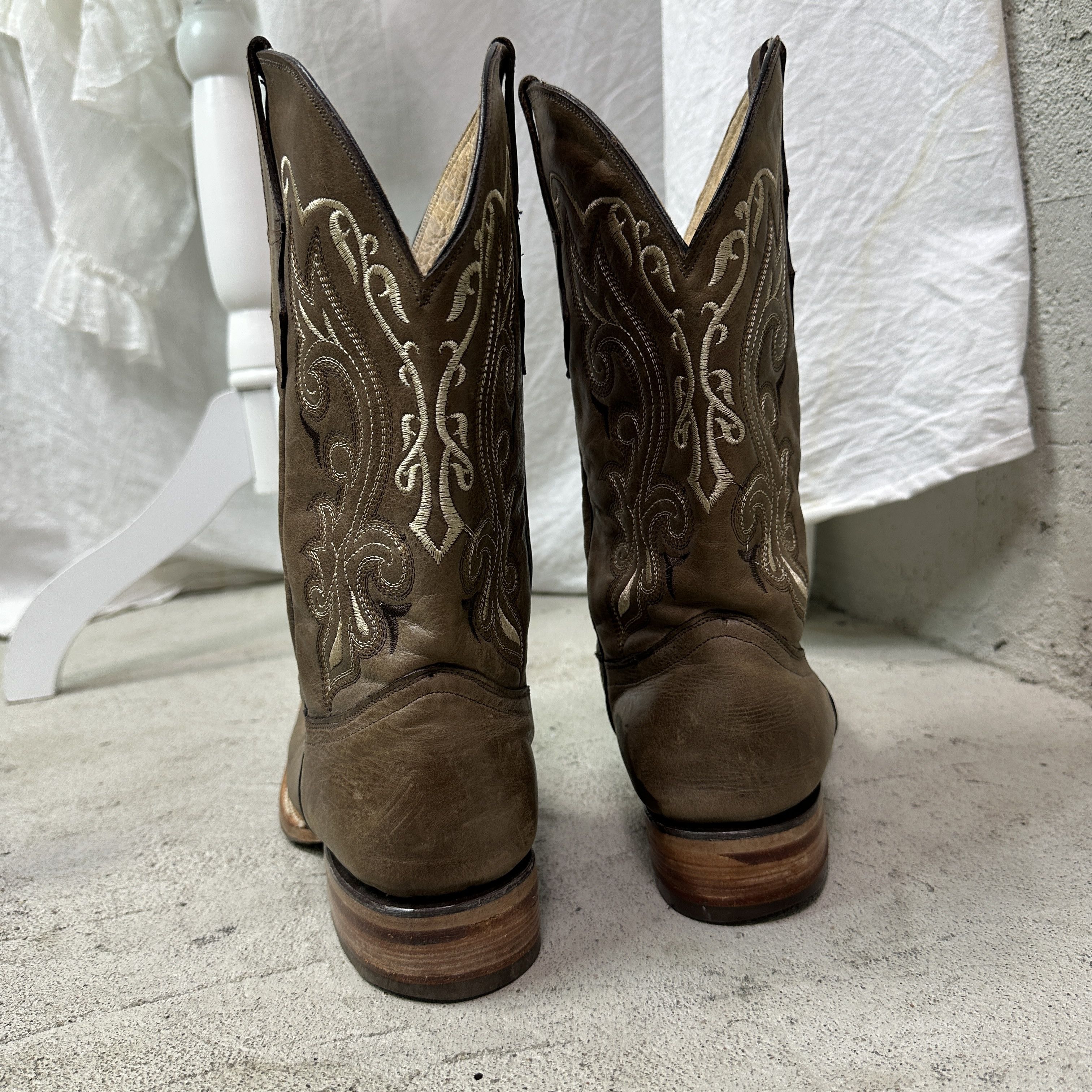 Vintage Vintage Leather Western Cowboy Boots 90s Size US 12 / IT 42 - 4 Thumbnail