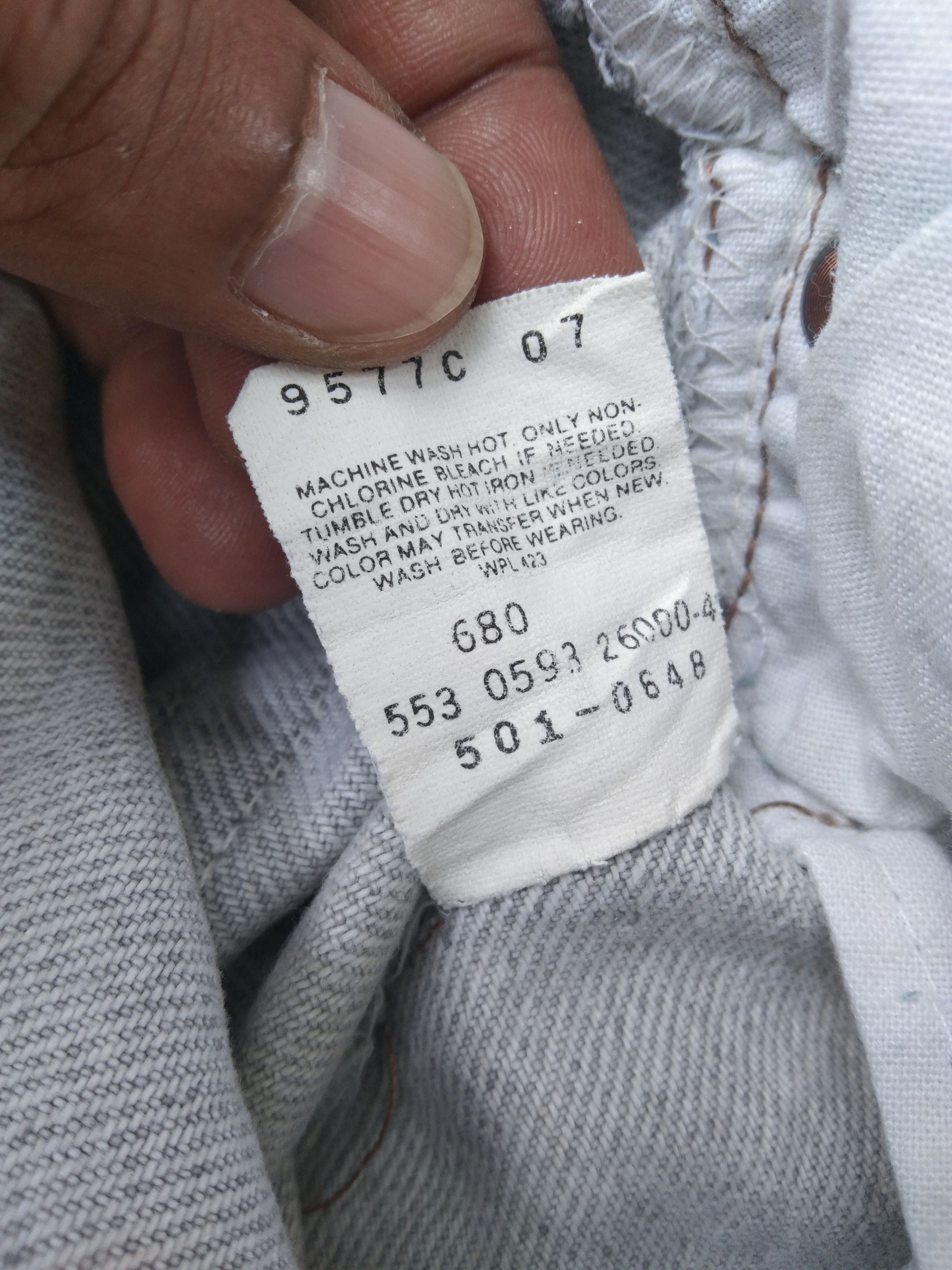 Levi's × Vintage 90s Vintage Levis 501 Made In USA Distressed Jeans 34x31 Size US 34 / EU 50 - 9 Thumbnail