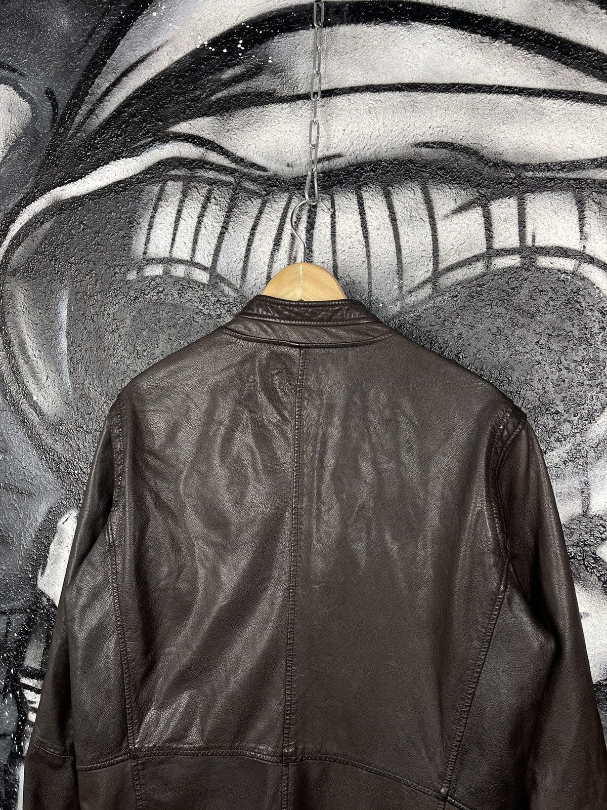 Hugo Boss Hugo Boss Orange Utility Leather Jacket Men’s Size 52 Size US L / EU 52-54 / 3 - 8 Thumbnail
