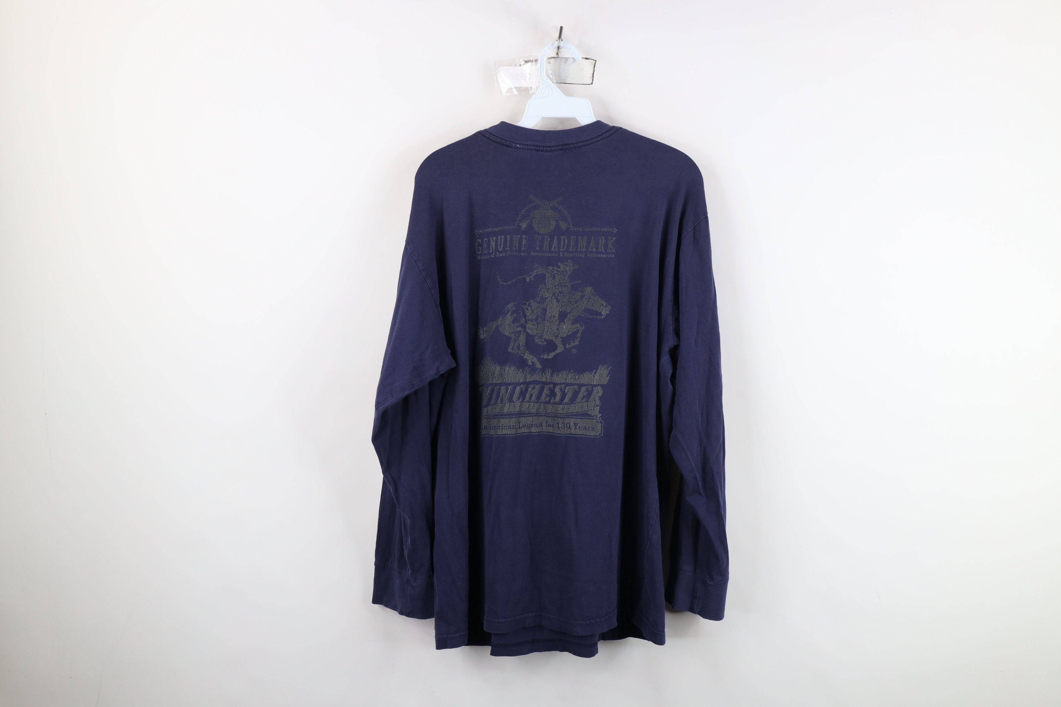 Winchester Vintage 90s Winchester Spell Out Long Sleeve T-Shirt blue Size US M / EU 48-50 / 2 - 13 Thumbnail