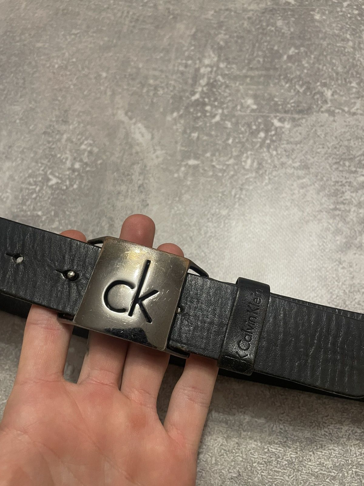 Calvin Klein Vintage Calvin Klein Leather Belt Size ONE SIZE - 3 Thumbnail