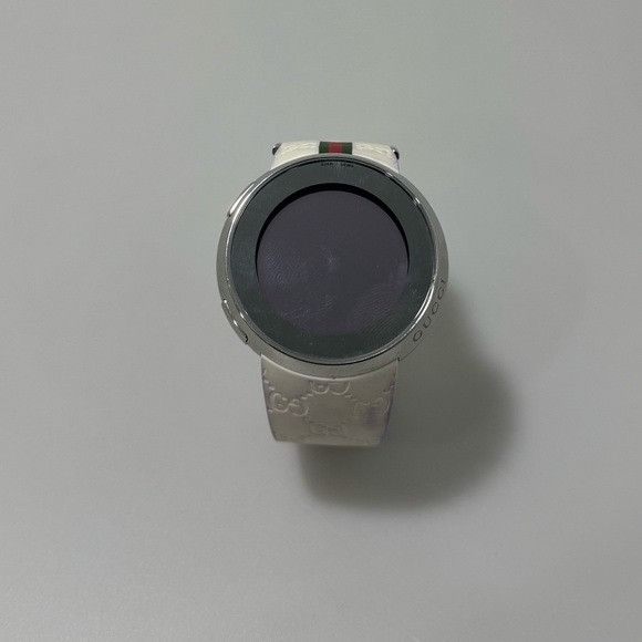 Gucci Gucci Striped White Rubber Digital Watch YA114214 Size ONE SIZE - 1 Thumbnail