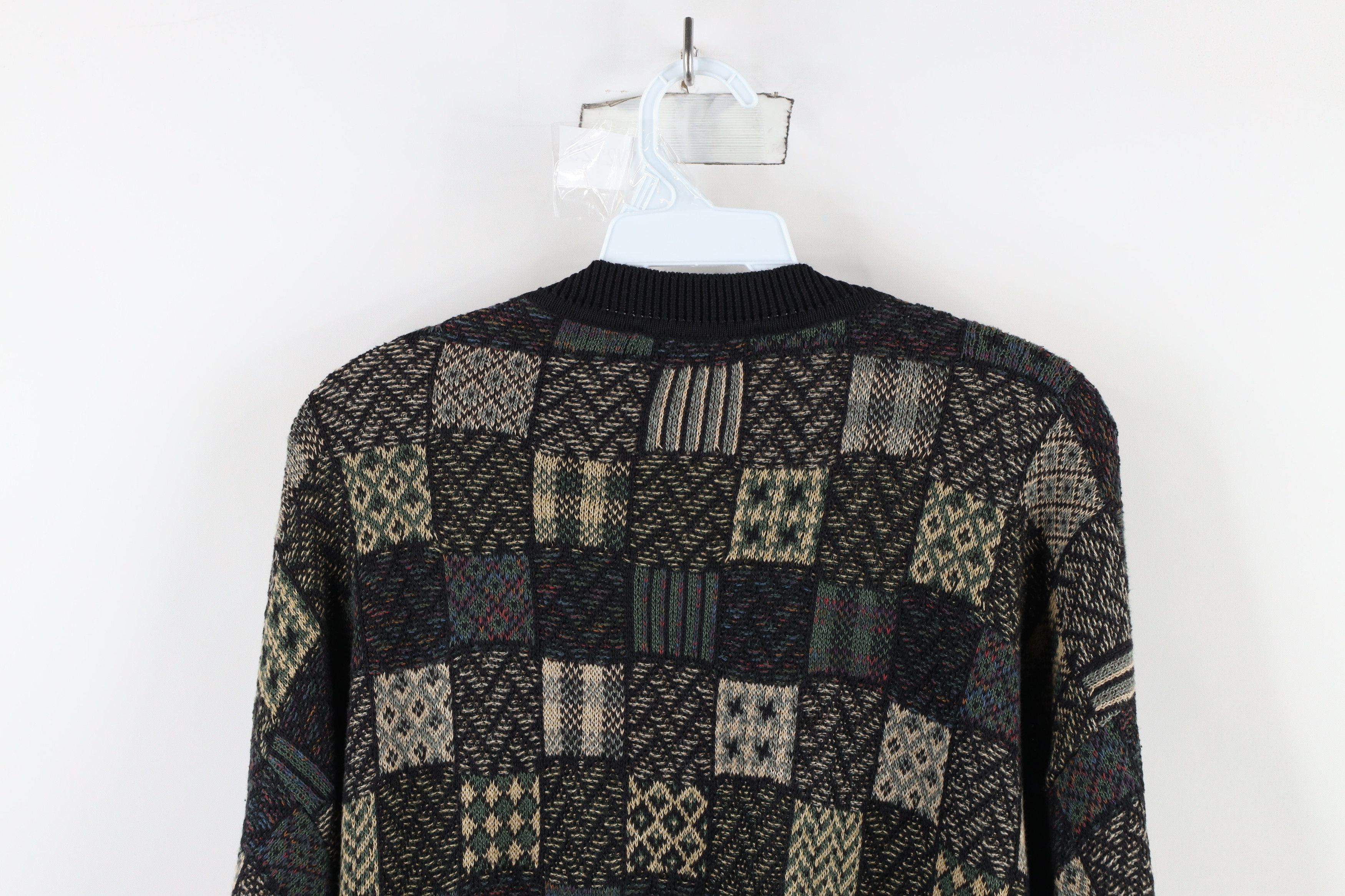 Vintage Vintage 90s Coogi Style Rainbow Knit Cardigan Sweater USA Size US L / EU 52-54 / 3 - 10 Thumbnail