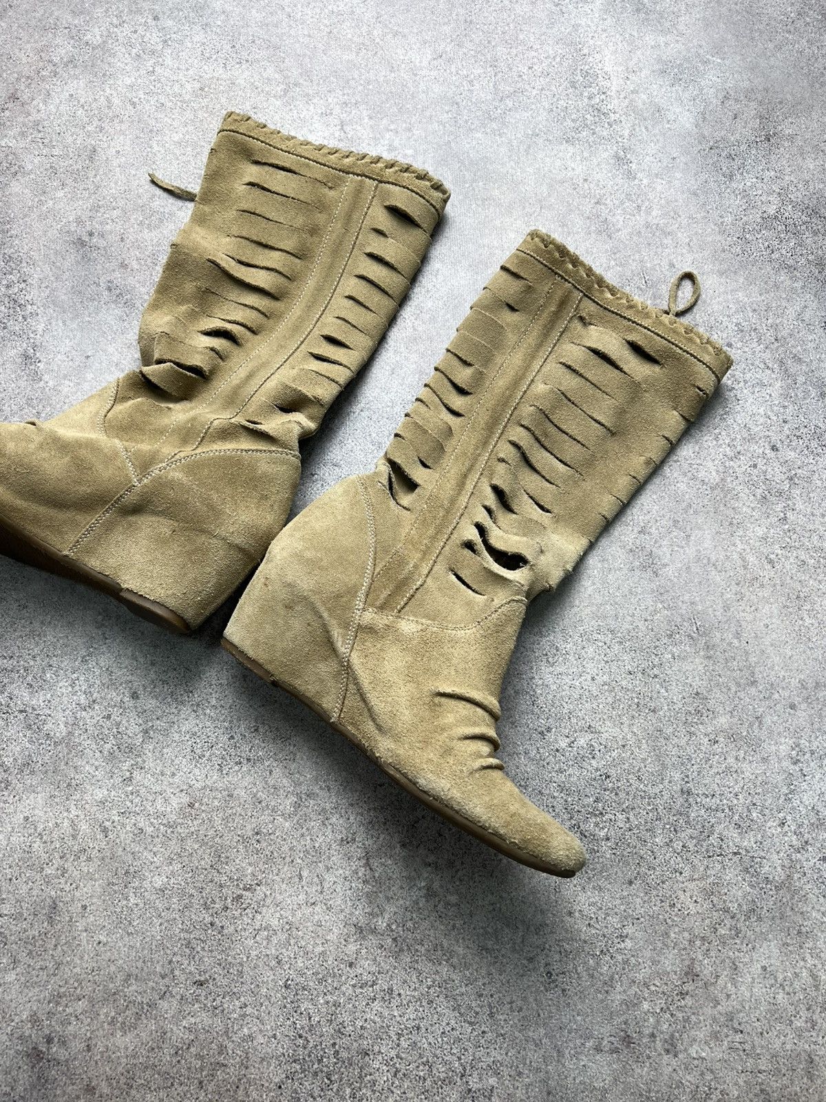 Miss Sixty Killah Miss Sixty high knee wedge boots Size US 6 / IT 36 - 7 Thumbnail