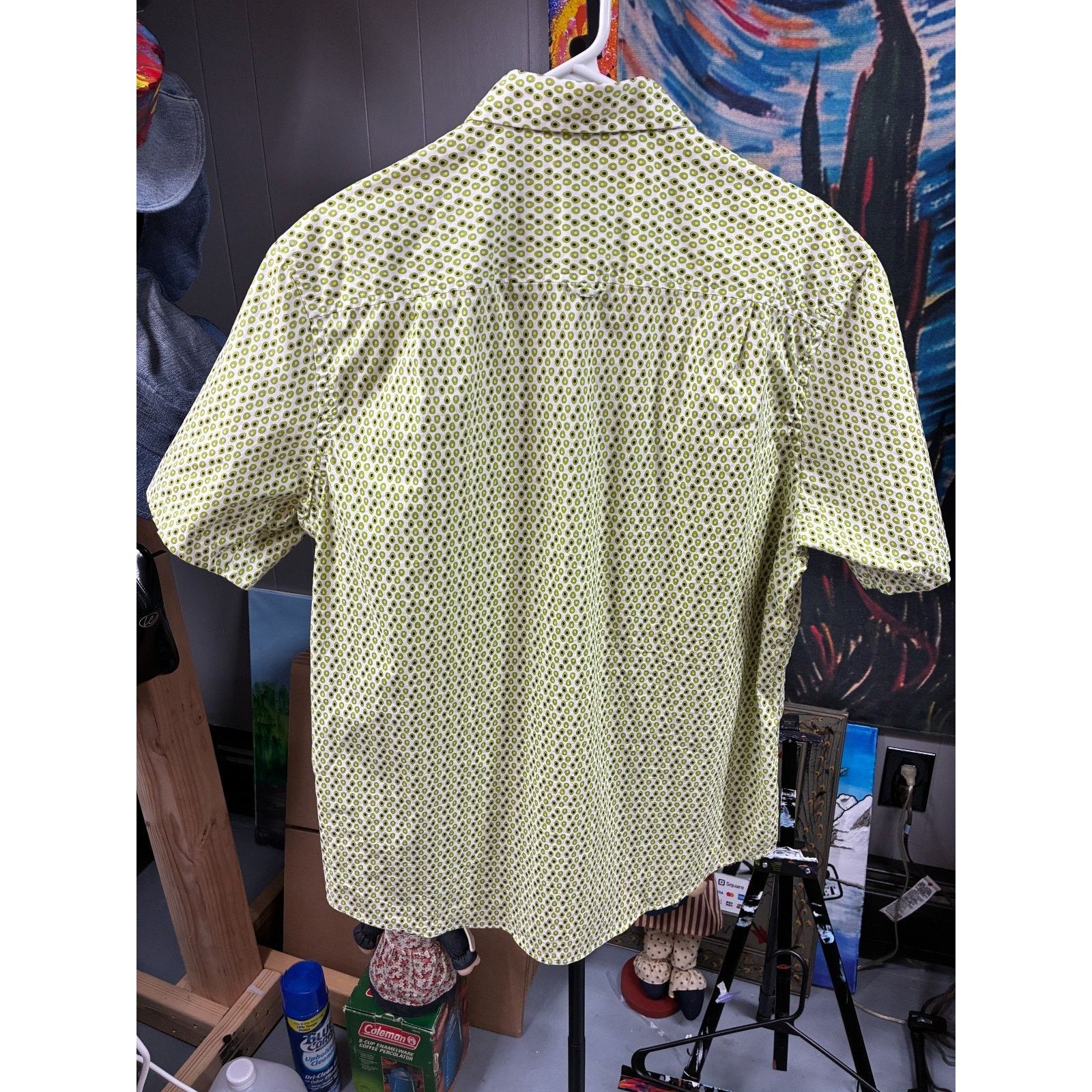 Club Room Club Room Men’s Button-Down Shirt Avocado Print Green Size US L / EU 52-54 / 3 - 3 Thumbnail