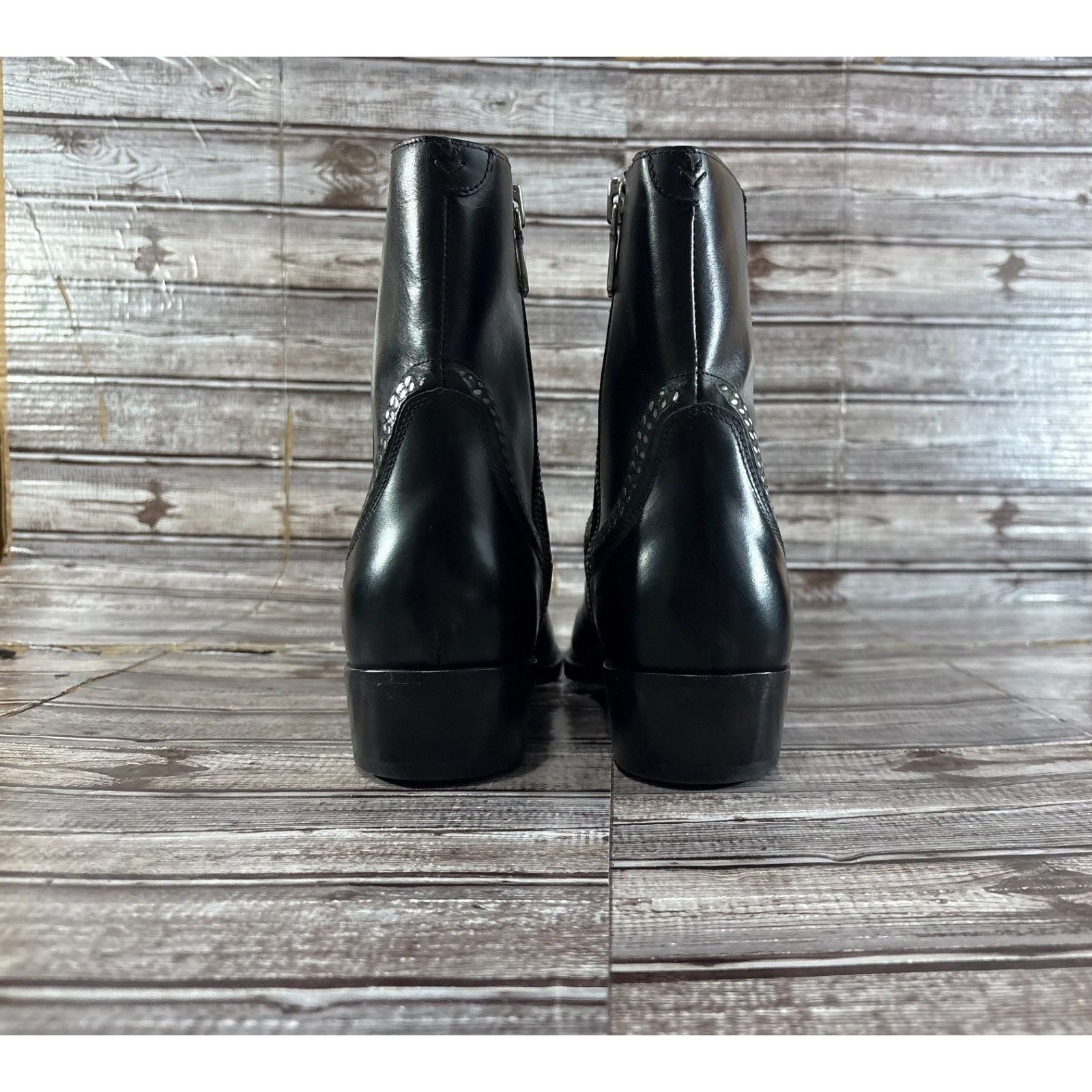 John Varvatos John Varvatos Collection Ludlow Chain Leather Boots Size 11 Size US 11 / EU 44 - 3 Thumbnail