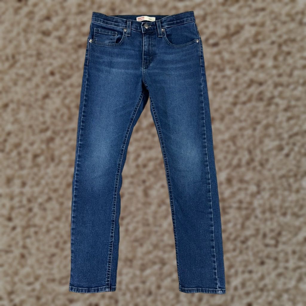Levi's Levis Jeans Women 27x26 Black Cotton Denim Skinny Mid Rise 5-Pocket Stretch Regular 27in Waist Size 30" / US 8 / IT 44 - 1 Thumbnail