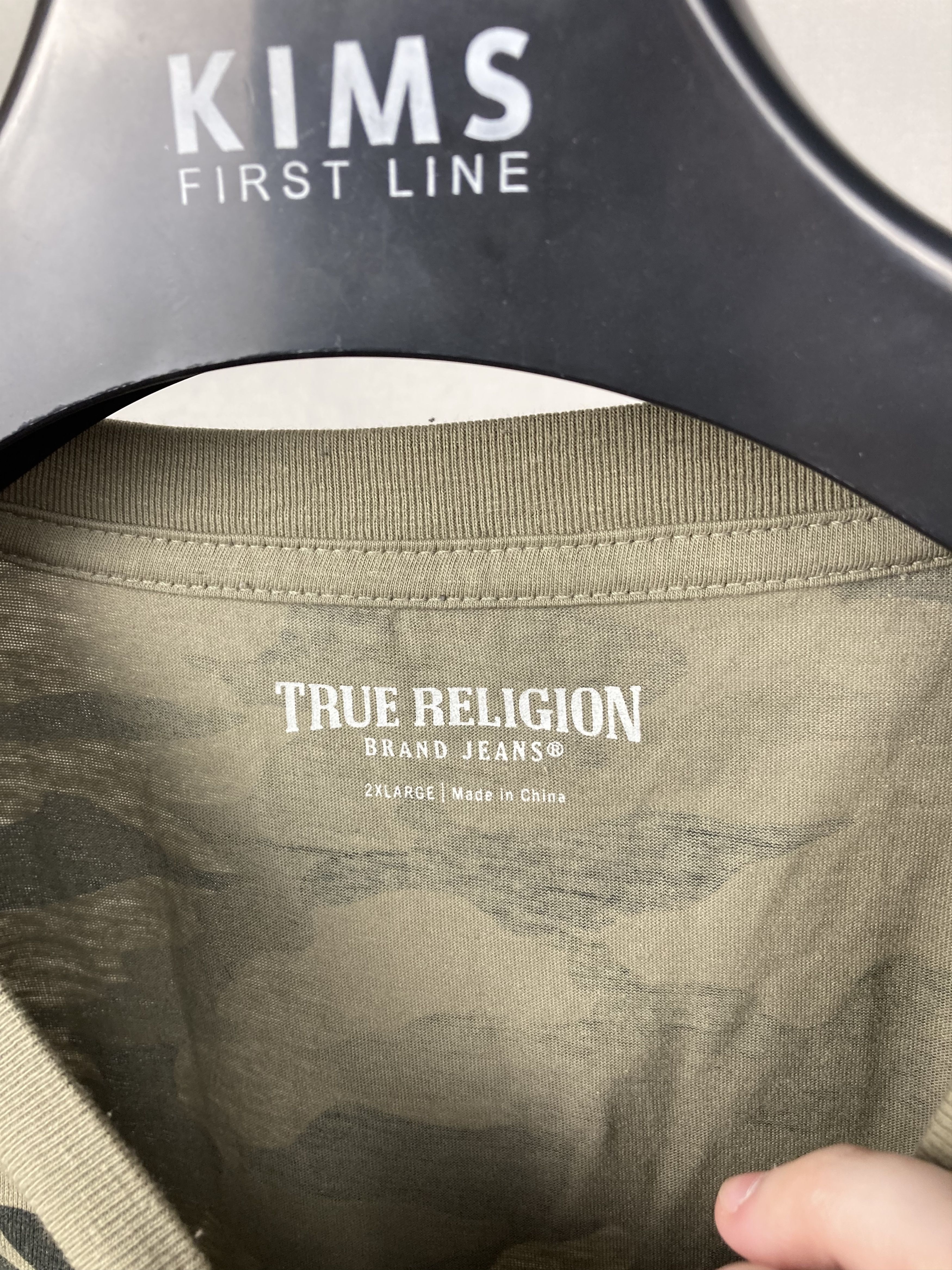 True Religion 00s VTG True Religion Big Logo Rare Camo Color TShirt Size US XL / EU 56 / 4 - 5 Thumbnail