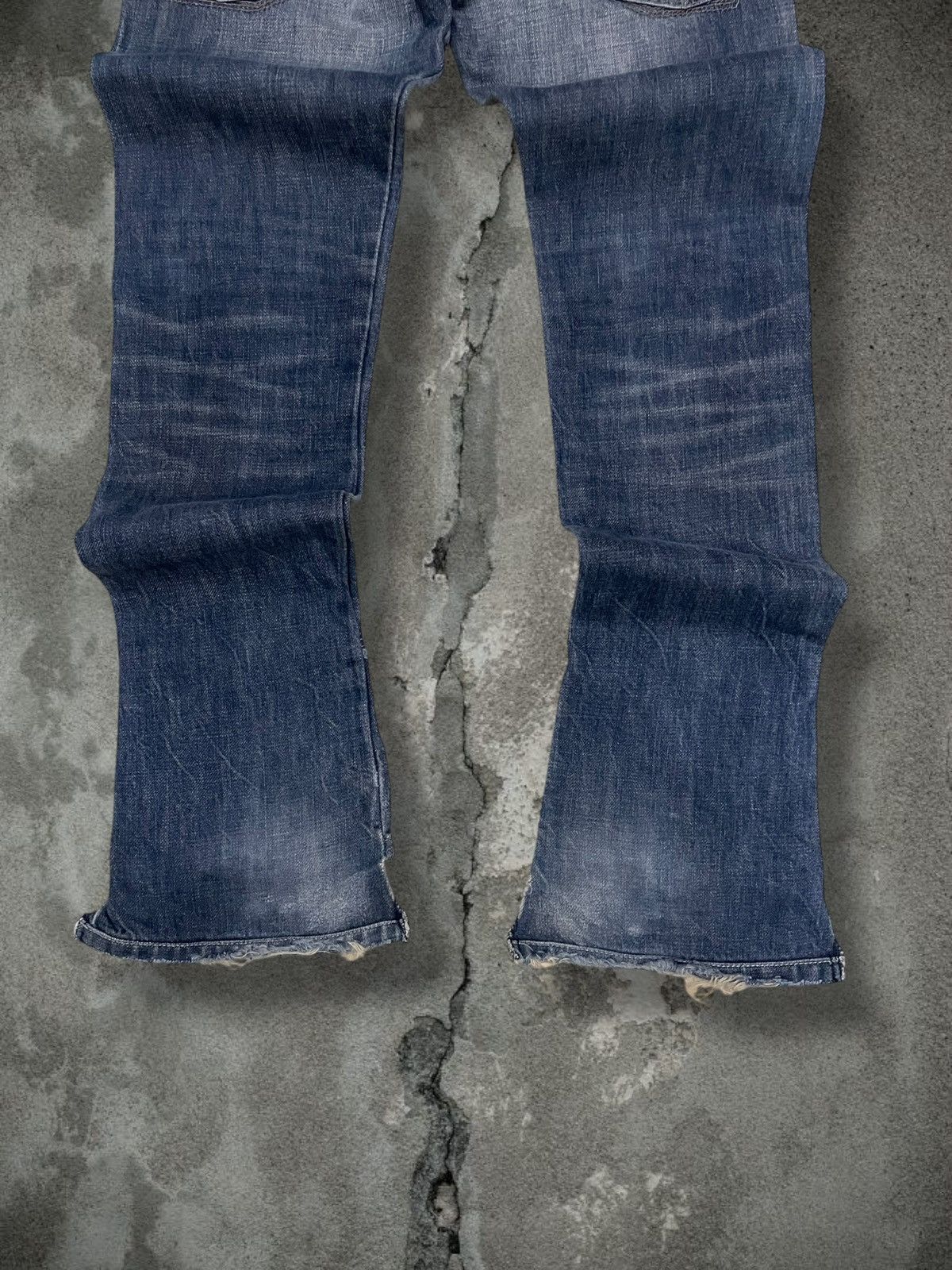 Marithe + Francois Girbaud Vintage 1990s Designer Marithe Francois Girbaud Flared Denim Size US 26 / EU 42 - 10 Thumbnail