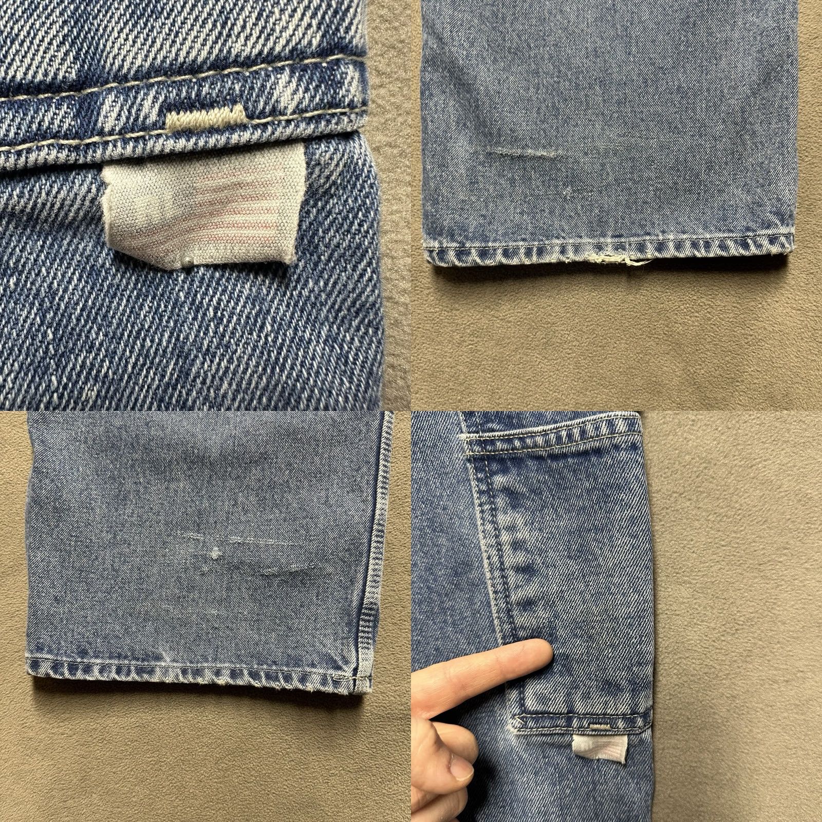 Polo Ralph Lauren VINTAGE Polo Ralph Lauren Jeans Mens 38x32 Carpenter Painter Pant Blue 90s Baggy Relaxed Fit Solid Denim Size US M / EU 48-50 / 2 - 8 Thumbnail