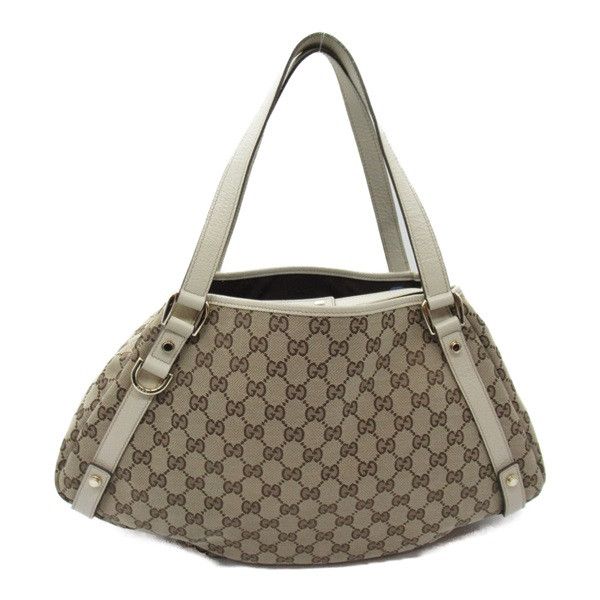 image of Gucci GG Canvas Abbey Shoulder Bag in Brown, Women's