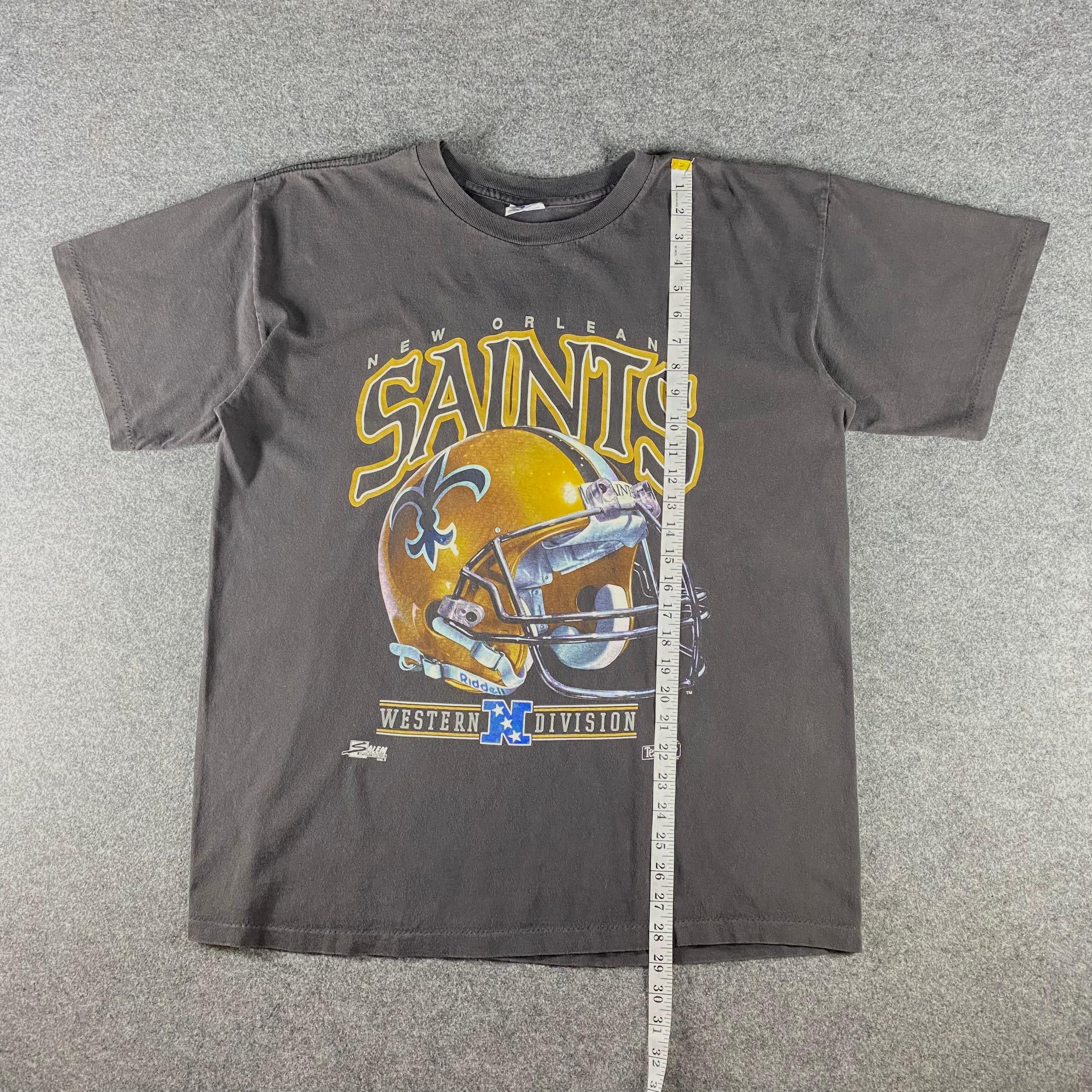 Salem Sportswear Vintage 90s Salem New Orleans Saint Tshirt Size US XL / EU 56 / 4 - 4 Thumbnail