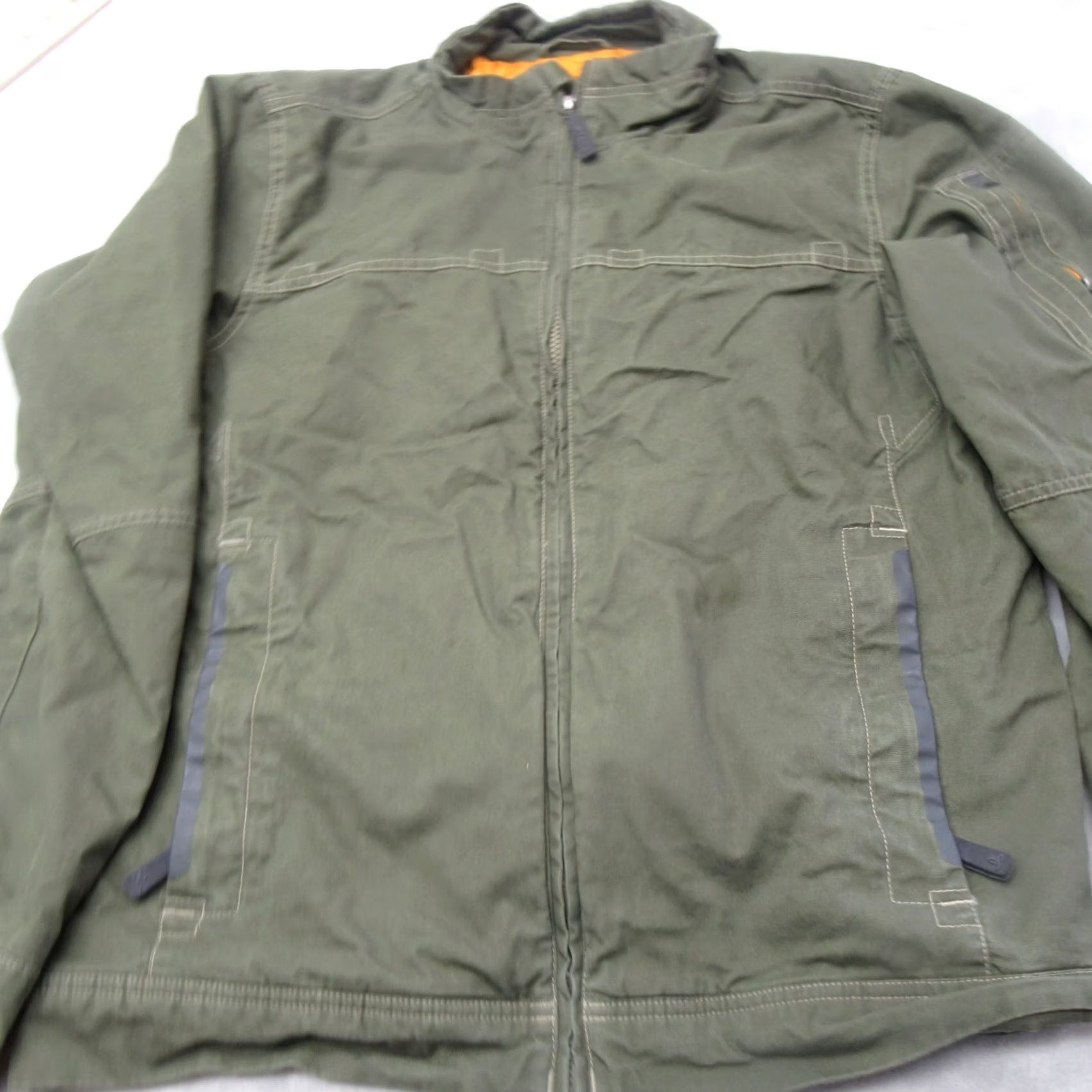 Prana prAna Jacket Womens Medium Green Canvas Pockets Insulated Quilt Lined Full Zip Jacket Size M / US 6-8 / IT 42-44 - 7 Thumbnail