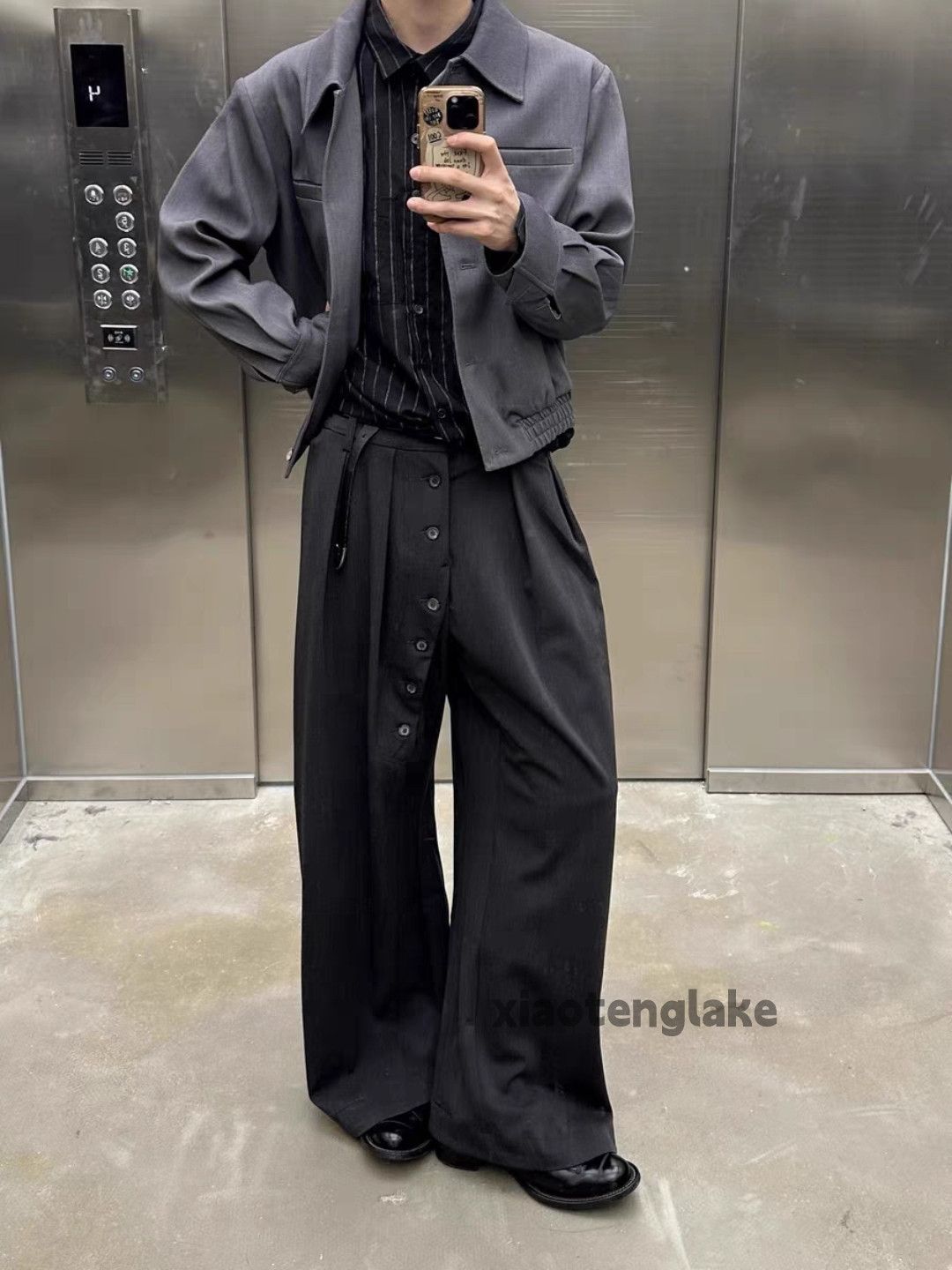 Designer Unisex utility punk hiphop yuppie pleated hiphop pants Size US 28 / EU 44 - 5 Thumbnail