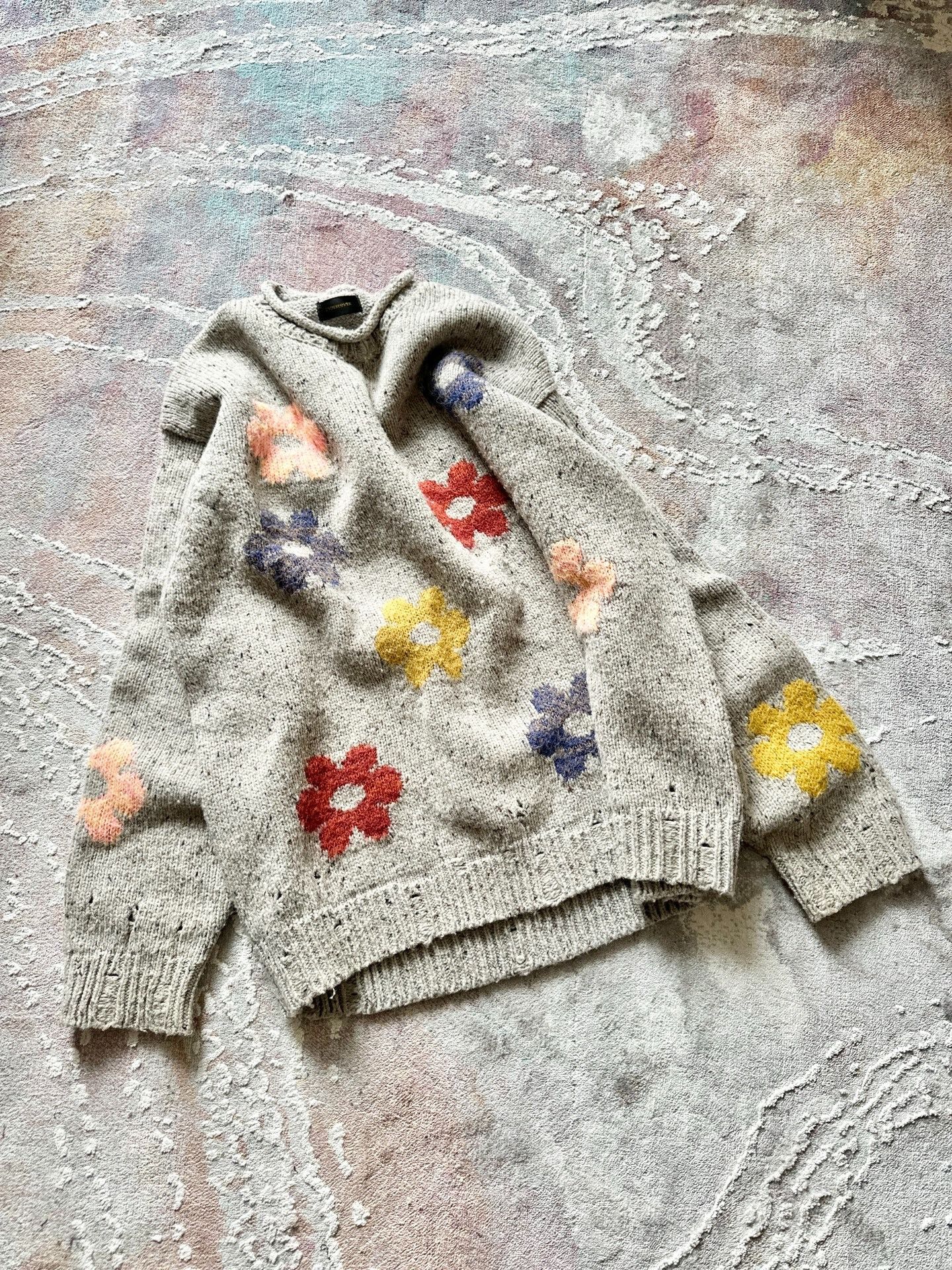 Undercover Undercover Knit Sweater with Floral Patterns Size M / US 6-8 / IT 42-44 - 1 Thumbnail