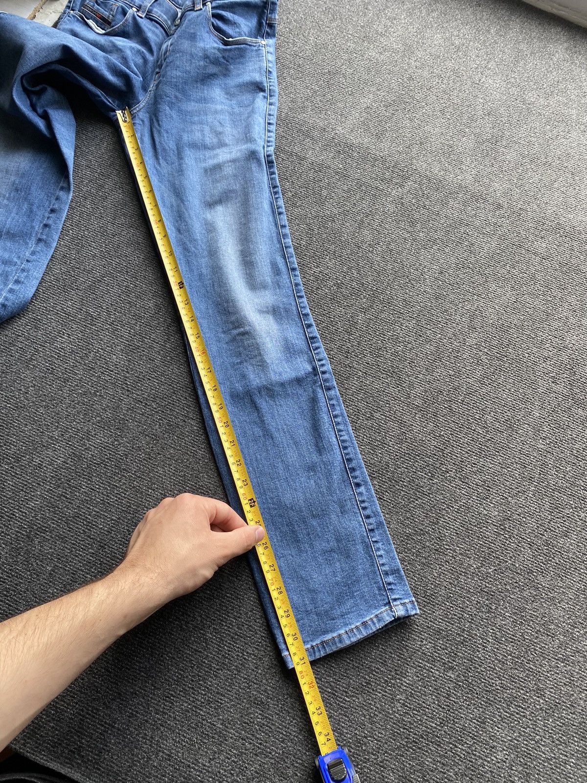 Diesel 🔥Opium Punk Diesel sandy blue jeans women 29 alt goth emo Size 29" - 9 Thumbnail