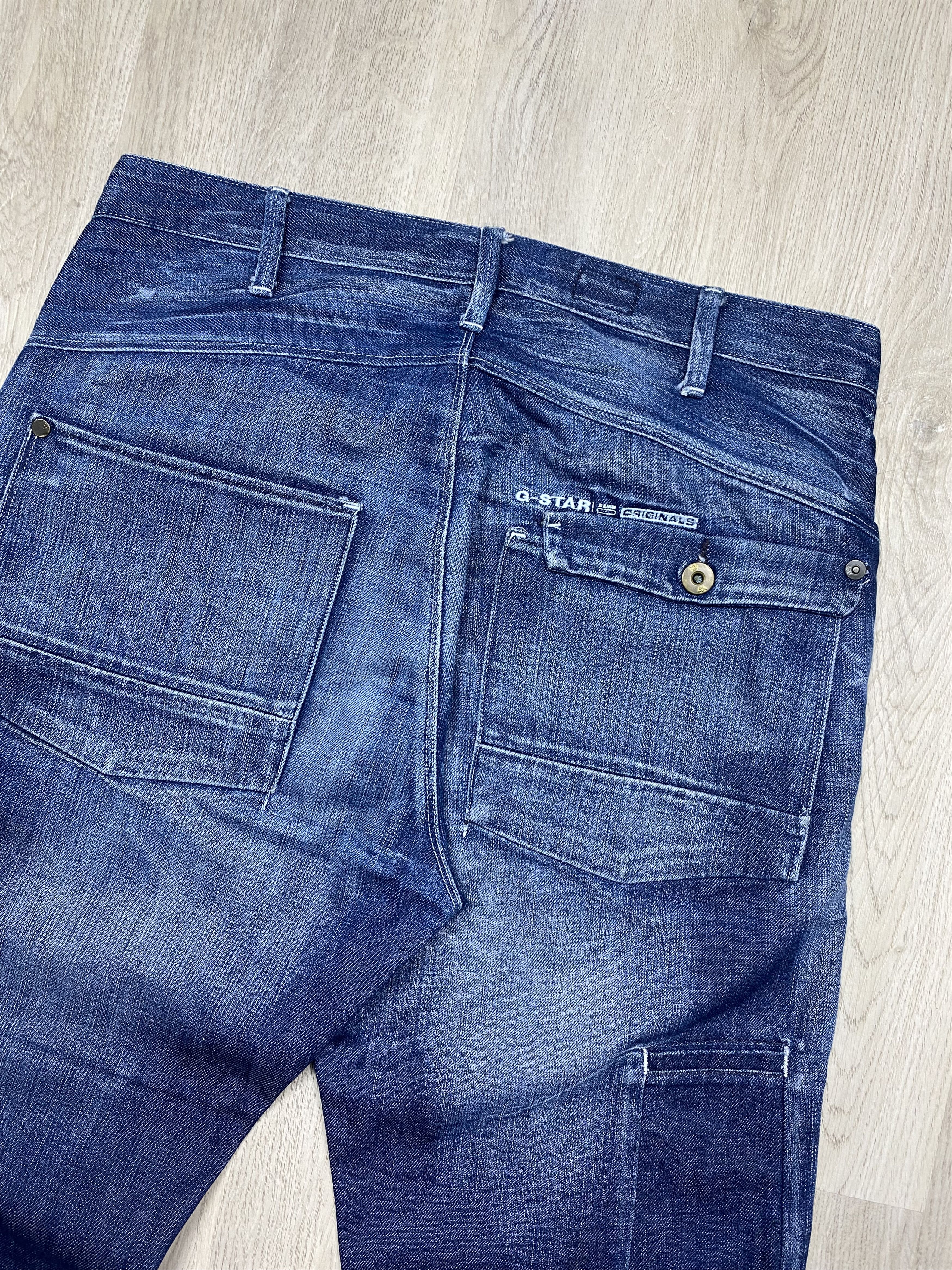 G-Star G Star Raw Vintage Mens Denim Dock Pants Double Knee Jeans Size US 32 / EU 48 - 8 Thumbnail