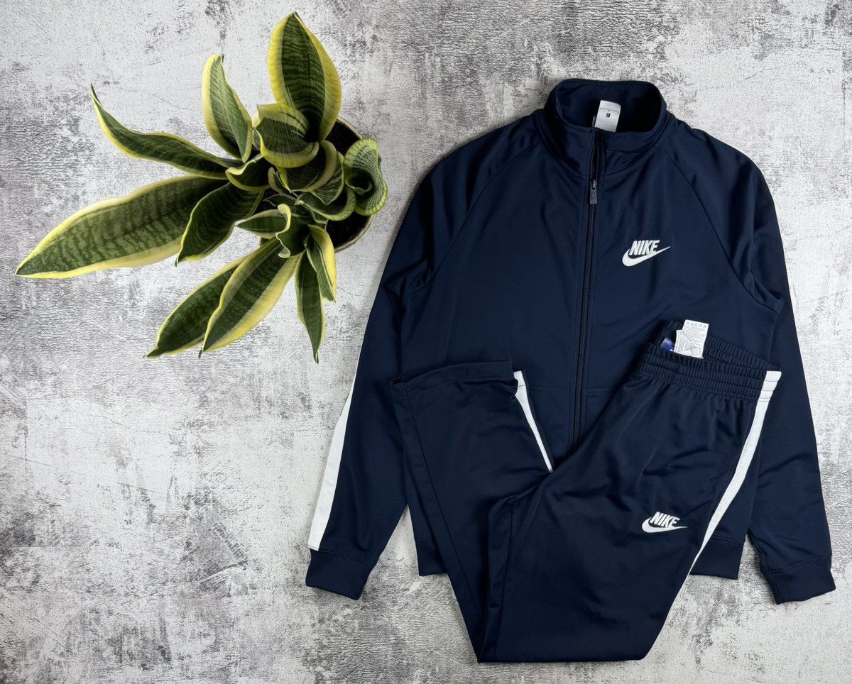 Nike Nike Blue NSW Mens Drill Track Relaxed Set Sweat Sport Rap Sweatshirt Pants Suit Size US L / EU 52-54 / 3 - 1 Thumbnail