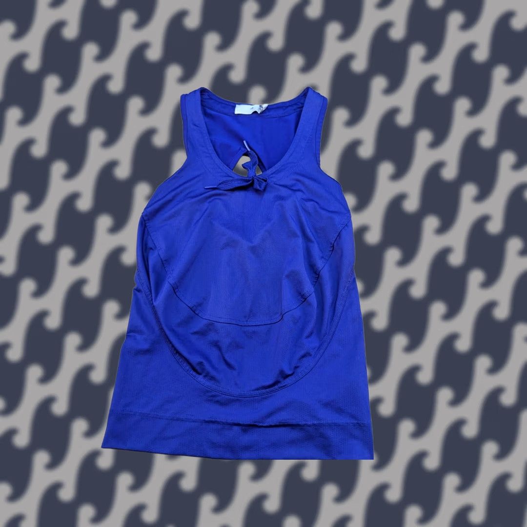 Adidas Adidas Stella McCartney 2011 Womens Tank Top XS Blue Sleveless Sport Ladies Tank XS Blue Size XS / US 0-2 / IT 36-38 - 1 Thumbnail