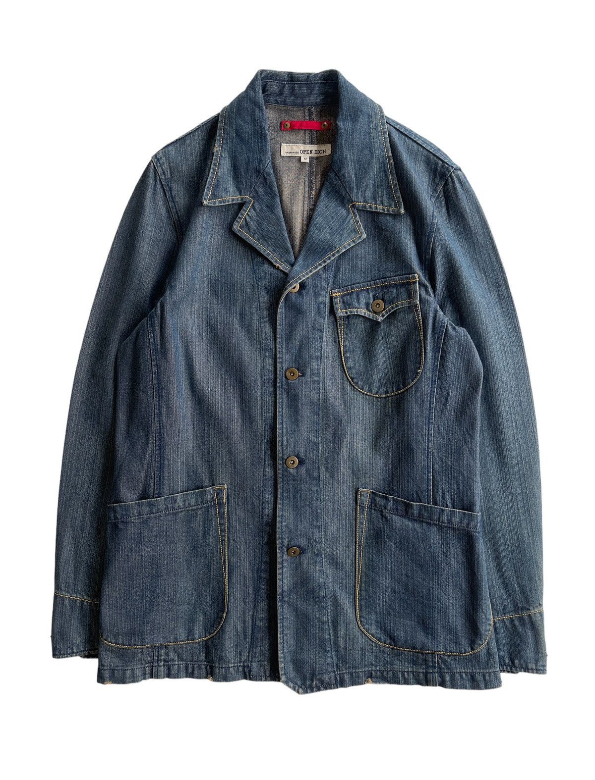 Japanese Brand Vintage Union Made Workers Denim Jacket Size US M / EU 48-50 / 2 - 1 Thumbnail