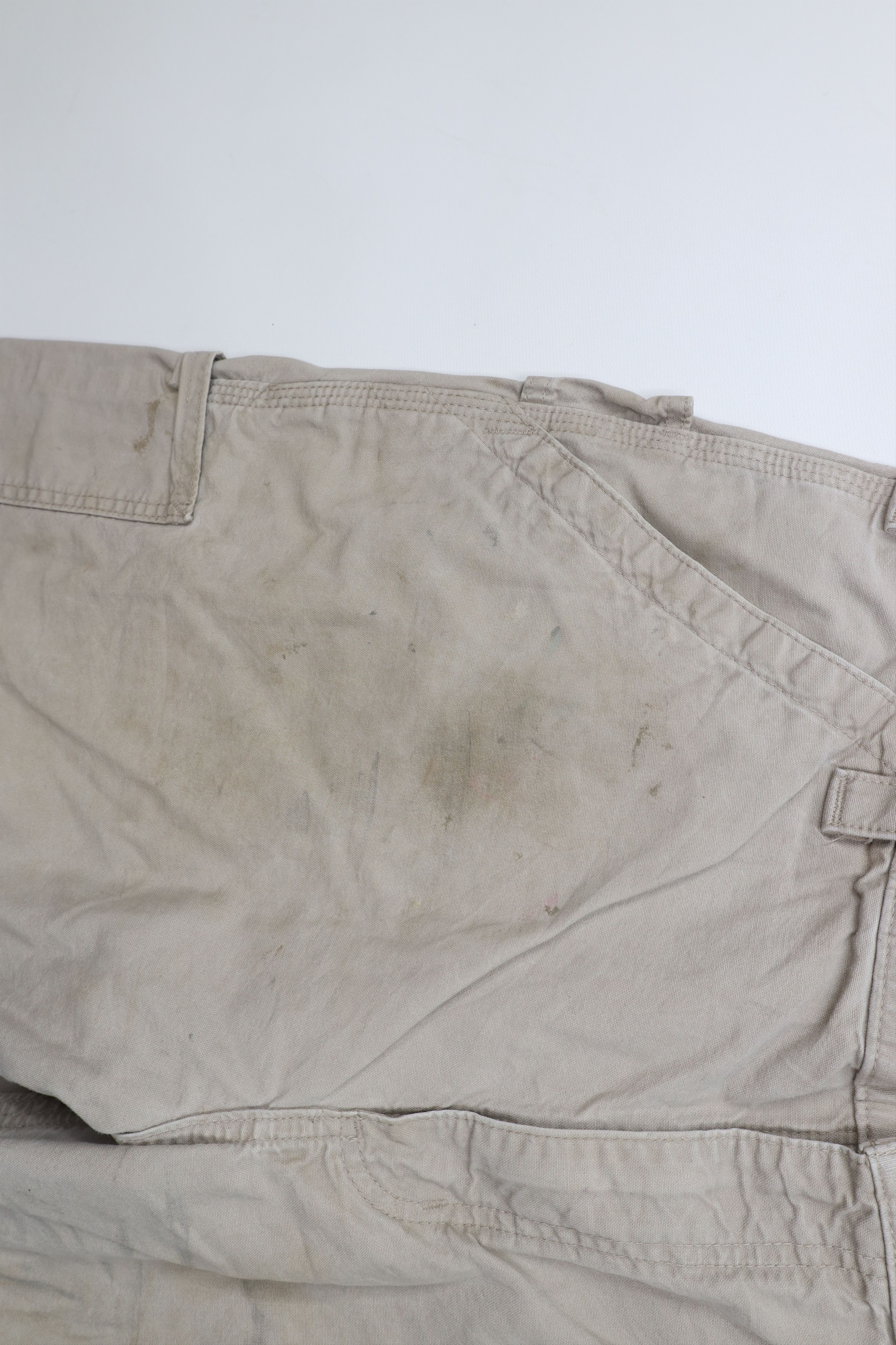 Carhartt Vintage Y2K Carhartt Loose Fit Wide Leg Dungaree Pants Beige Size US 36 / EU 52 - 8 Thumbnail