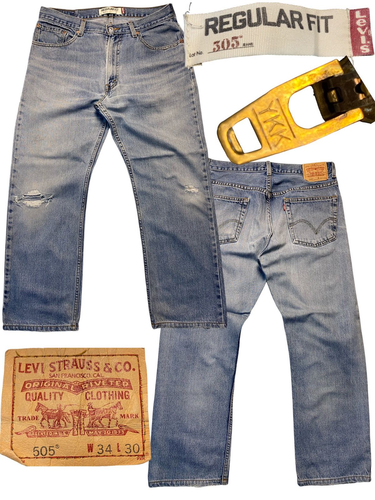 Levi's LEVIS 505 REGULAR FIT Size US 34 / EU 50 - 1 Thumbnail