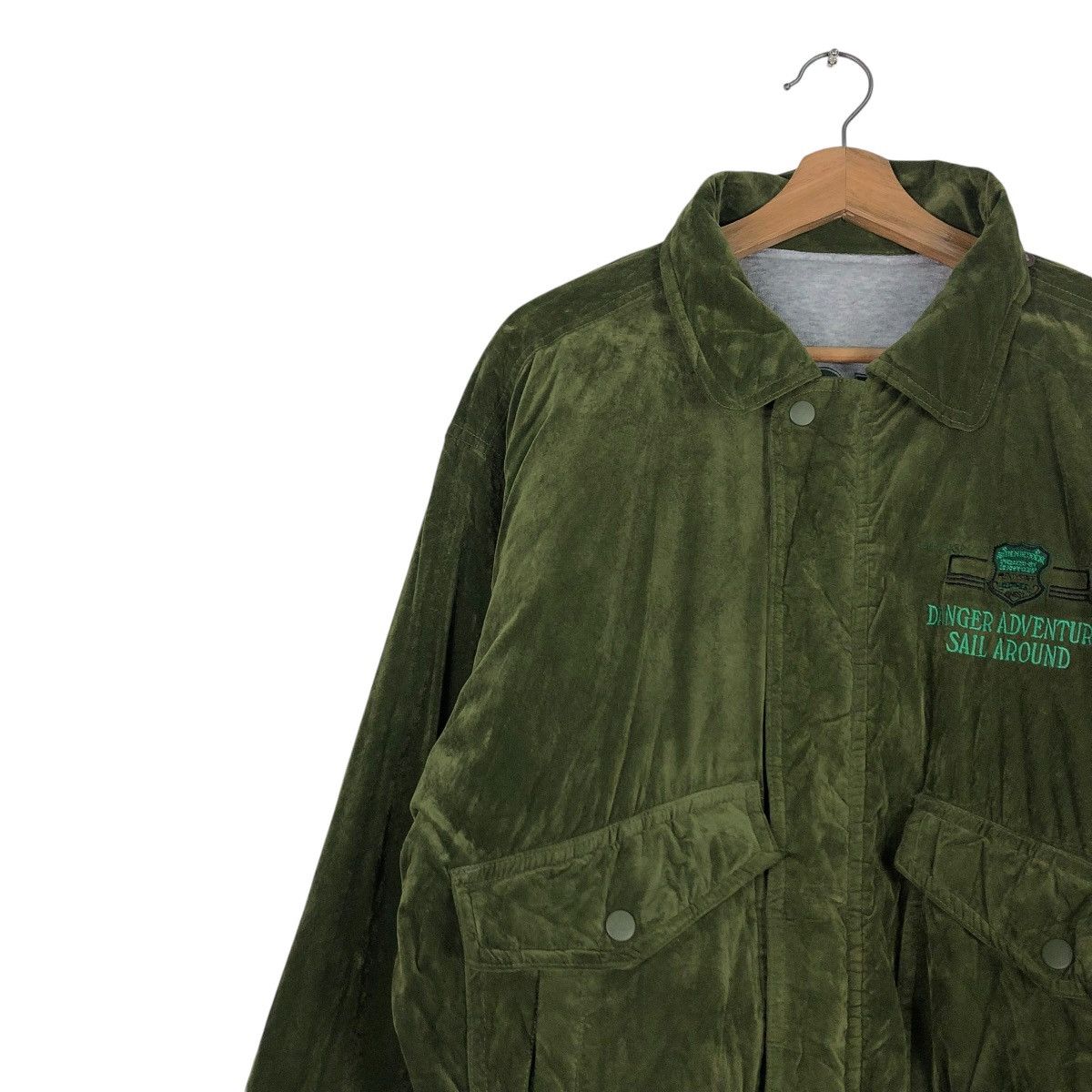 Japanese Brand VTG REVERSIBLE BOMBER JACKET VELVET DANGER SAIL ISSEYMIYAKE Size US M / EU 48-50 / 2 - 9 Thumbnail