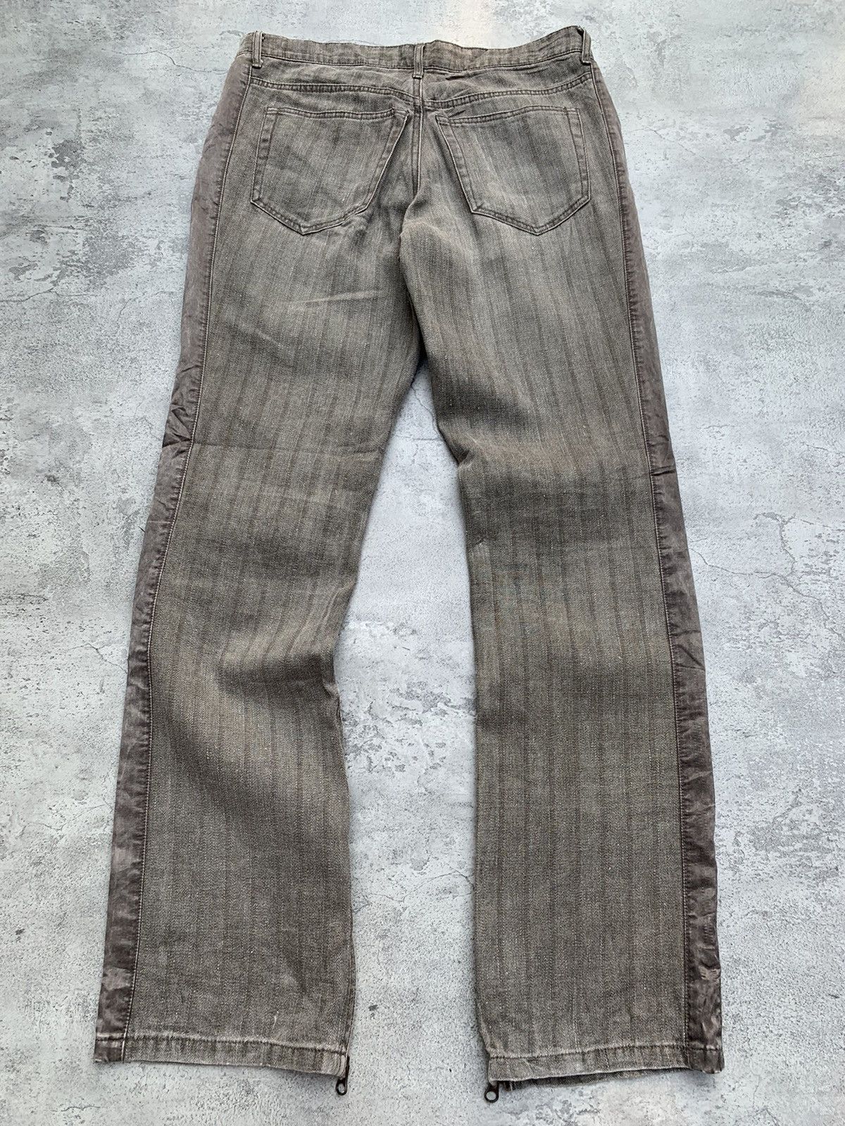 Japanese Brand HALB side zip flare pants Size US 31 - 6 Thumbnail