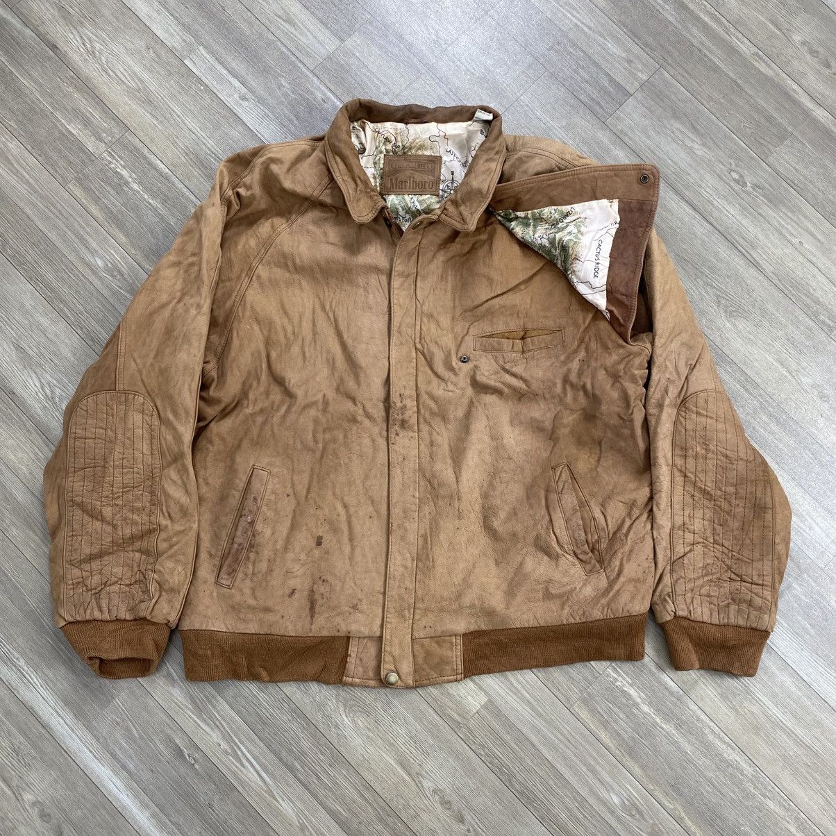 Marlboro 1990s Vintage Marlboro Adventure Suede Leather Jacket Size US M / EU 48-50 / 2 - 2 Thumbnail
