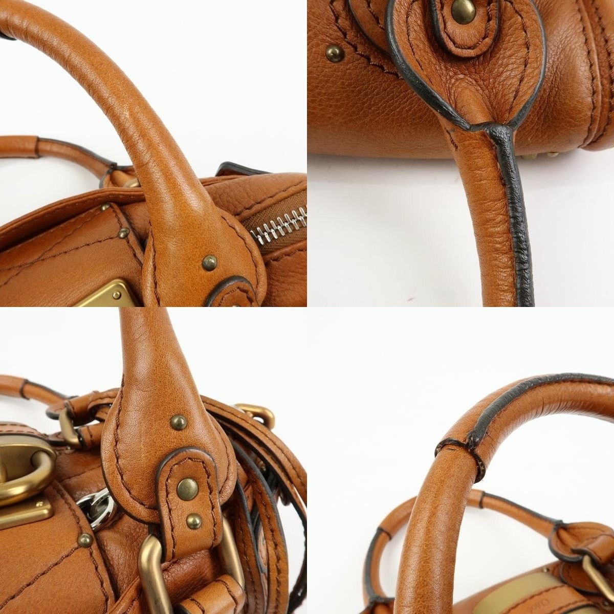 Chloe Chloe Paddington Mini Satchel Calfskin Leather Tan Size ONE SIZE - 4 Thumbnail