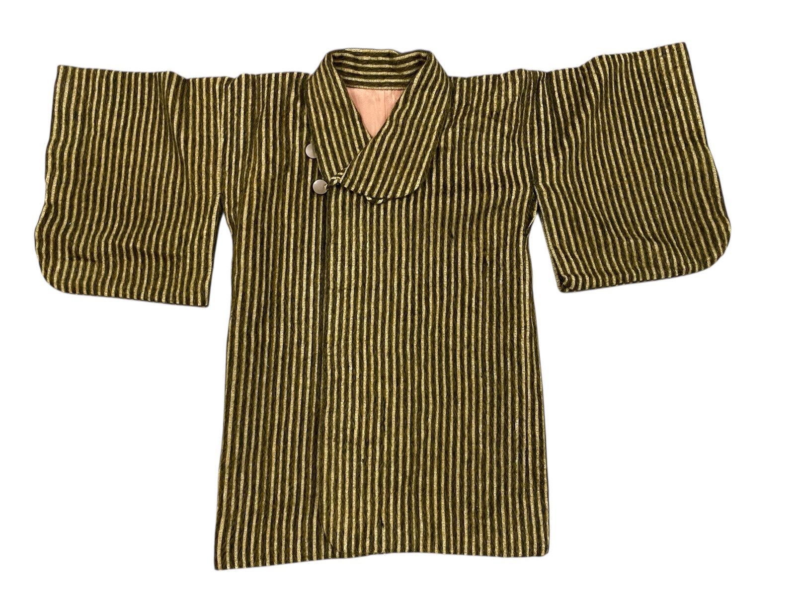 Japanese Brand Rare Japan Wool Stripe Kimono Jacket – Archive Samurai Vibes Size US L / EU 52-54 / 3 - 1 Thumbnail